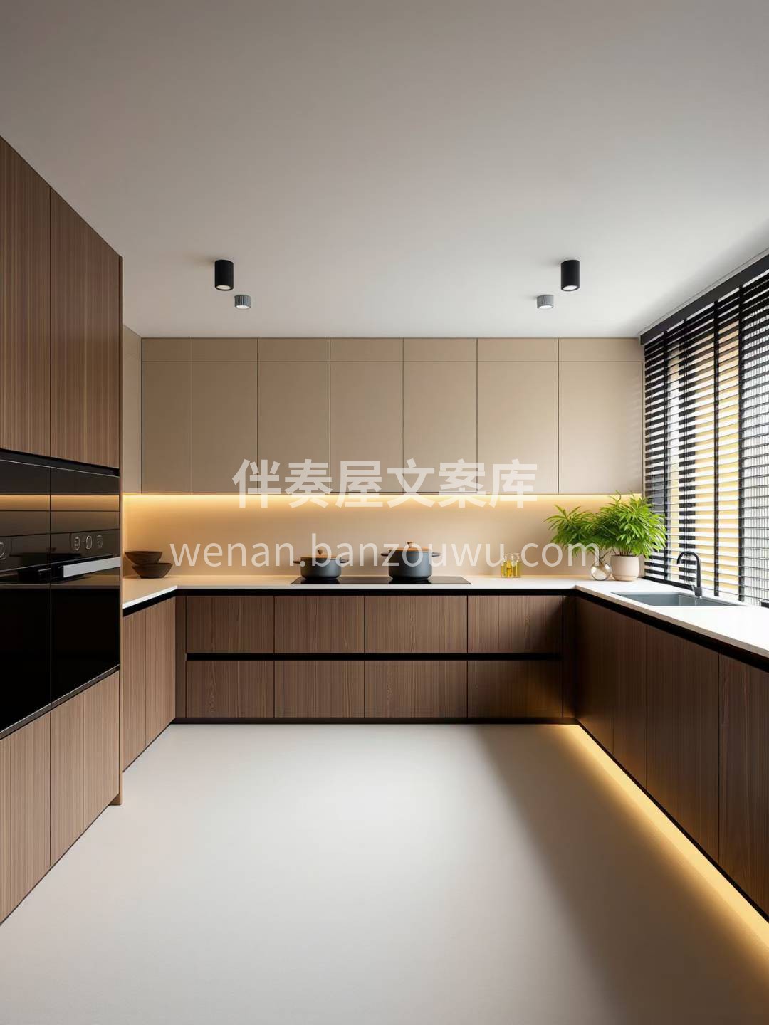 【灵感分享】 客厅铺设木纹瓷砖，色彩统一 配图1