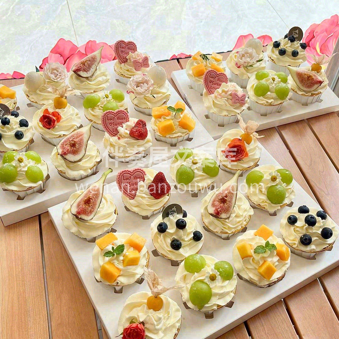 小清新风🍰纸杯蛋糕组合 —🍃 🌸 🍰 🌼 配图2