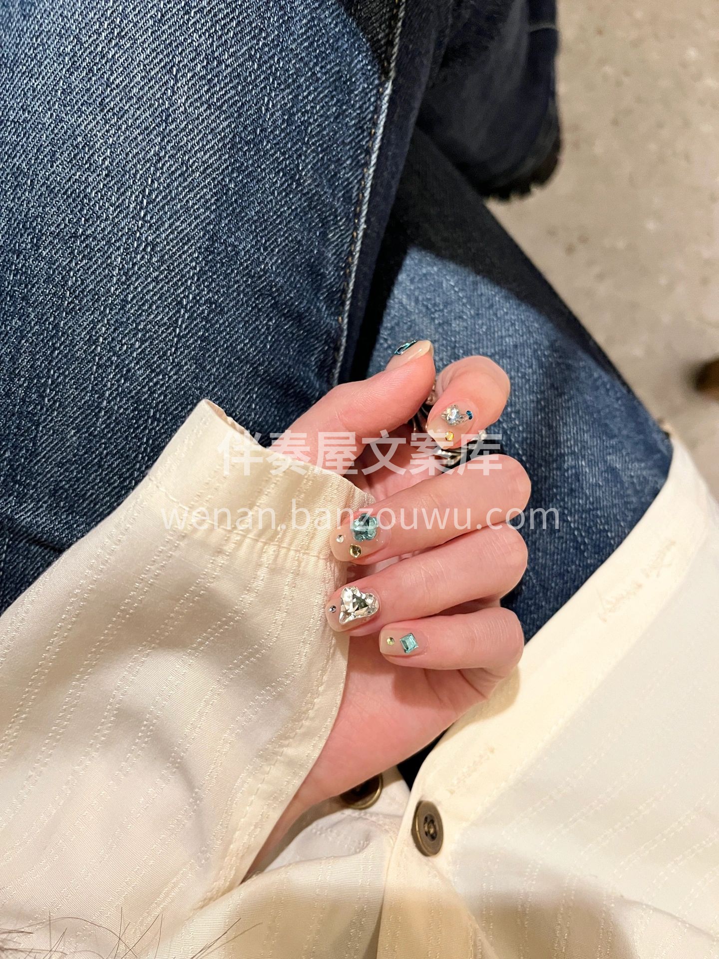 短甲天菜☁️ 小姐姐说终于也贴钻钻啦 好 配图1