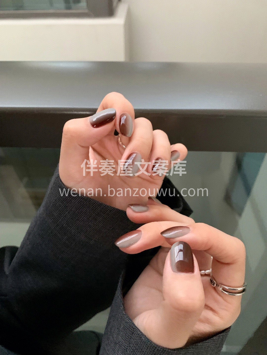 海盐焦糖配色☕️ 很高级的灰蓝色+很适合 配图3