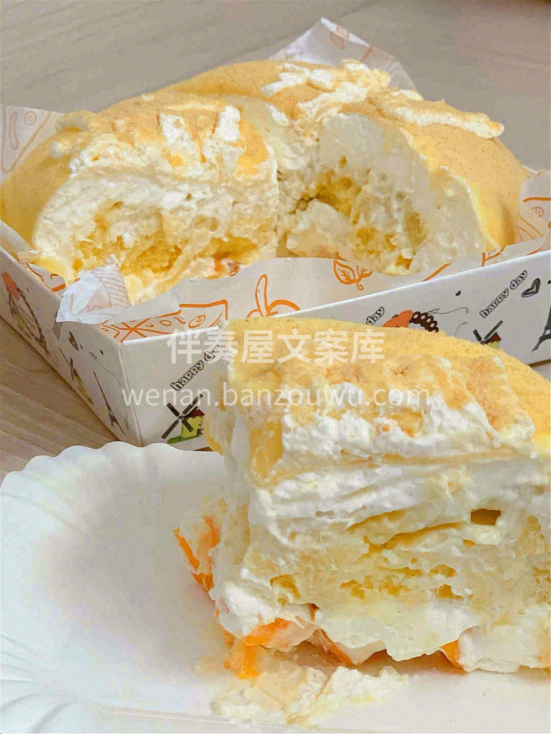 🍥薄嫩的千层皮包裹着超香甜榴莲果肉，松软 配图1