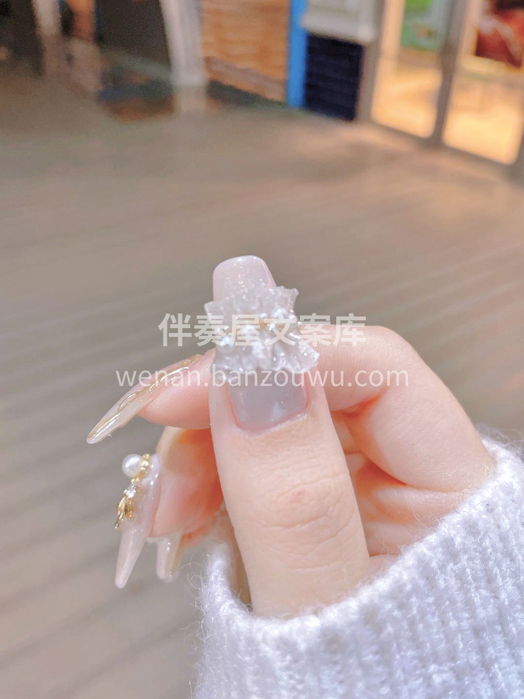 仙女小裙摆美甲｜真的超级美！啊啊！ 布灵 配图1