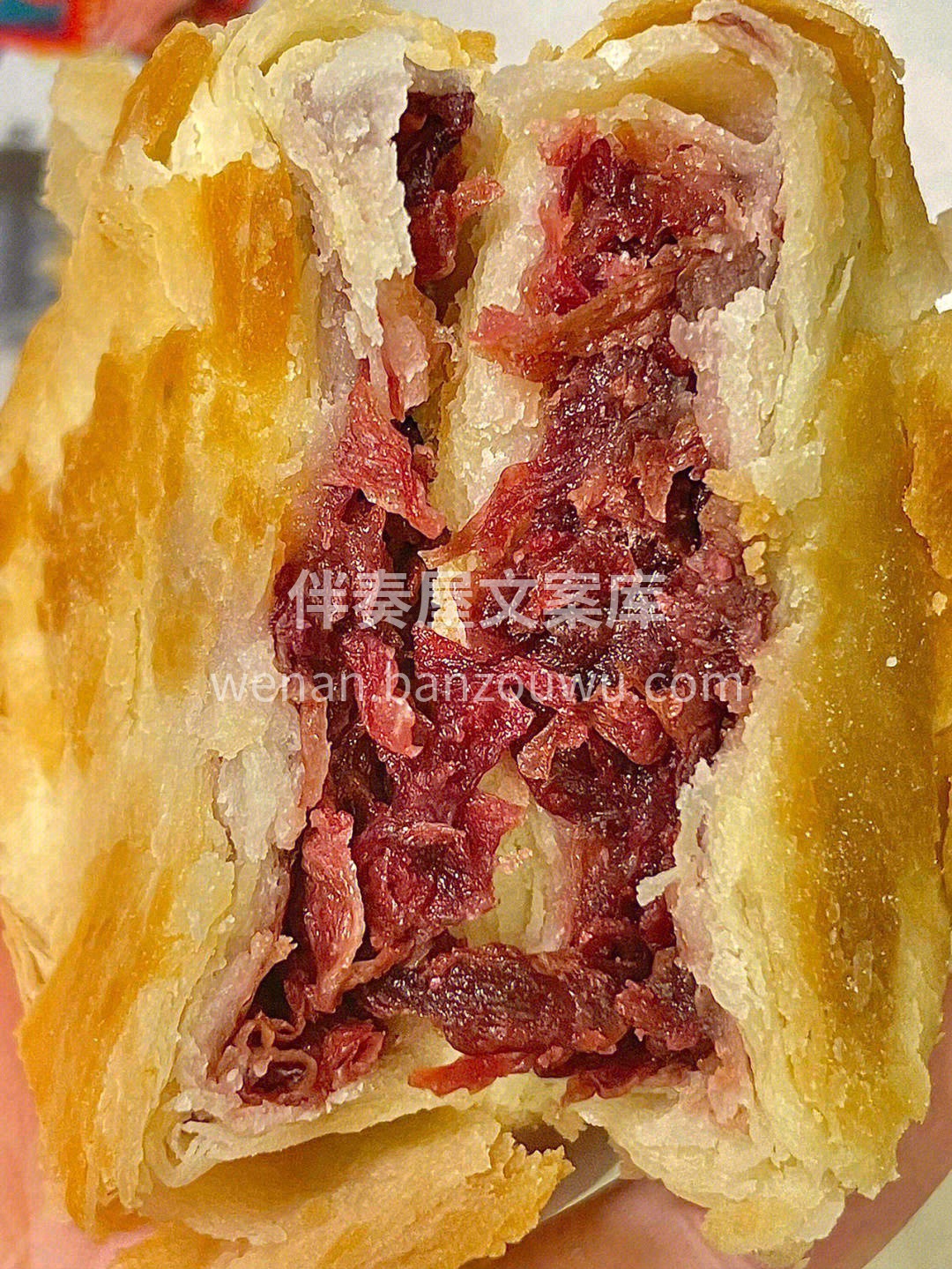 👆传统手工艺制作出层层起酥的饼皮💥。 淡 配图2