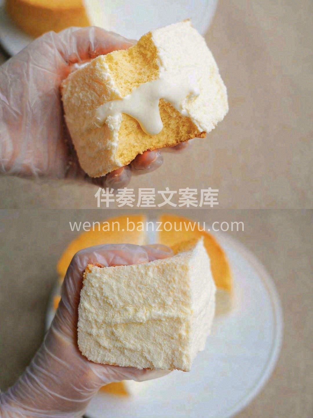 🥞舒芙里冰乳酪戚风蛋糕尝上一口，哇塞🤩  配图3