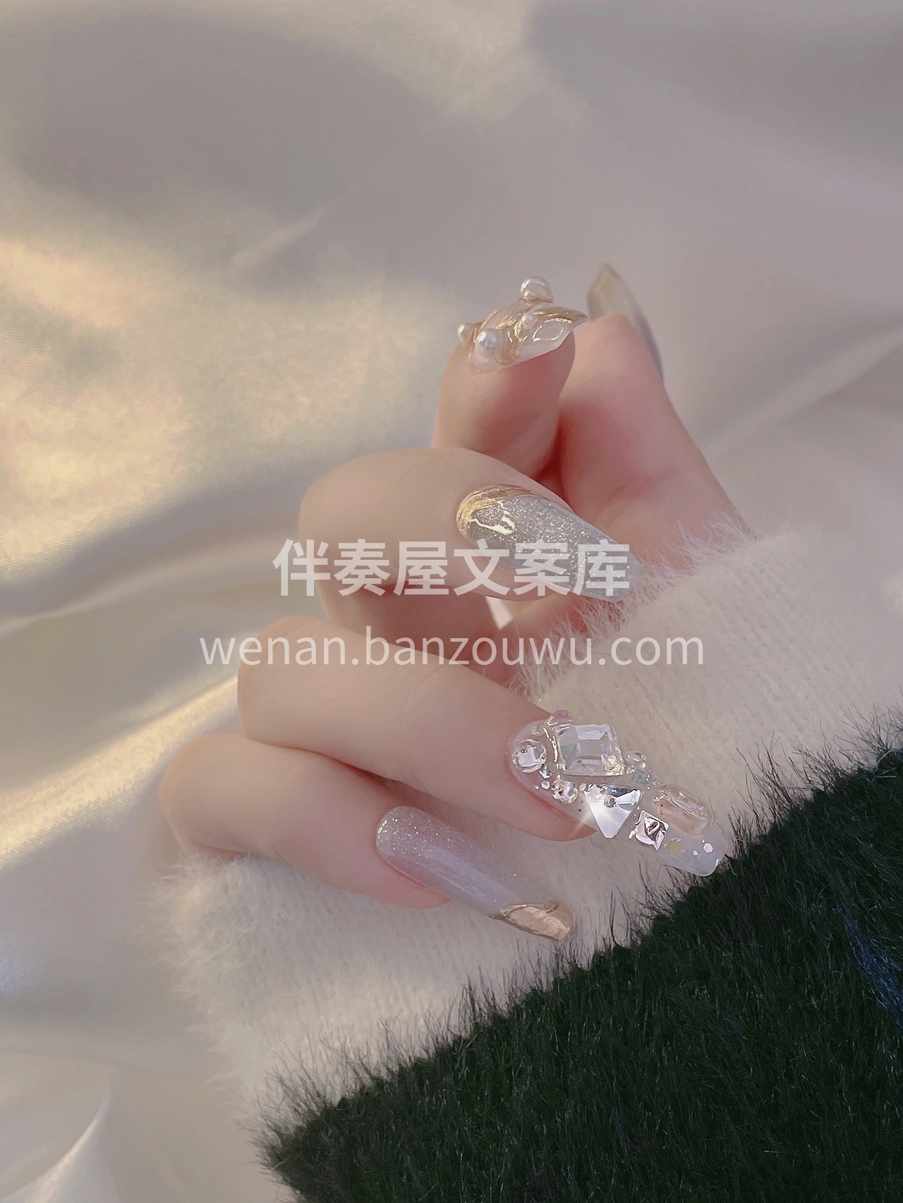 越闪越好 轻奢爆闪✨ 猫眼搭配芭蕾丝带款