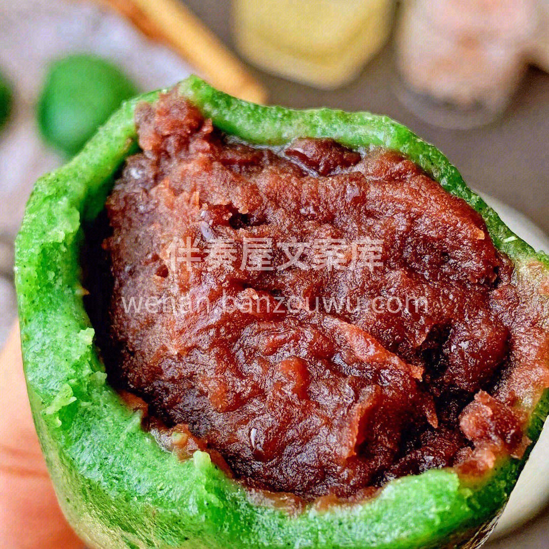 💕最喜欢豆沙馅的，豆沙口感很绵密🍥微甜完 配图1