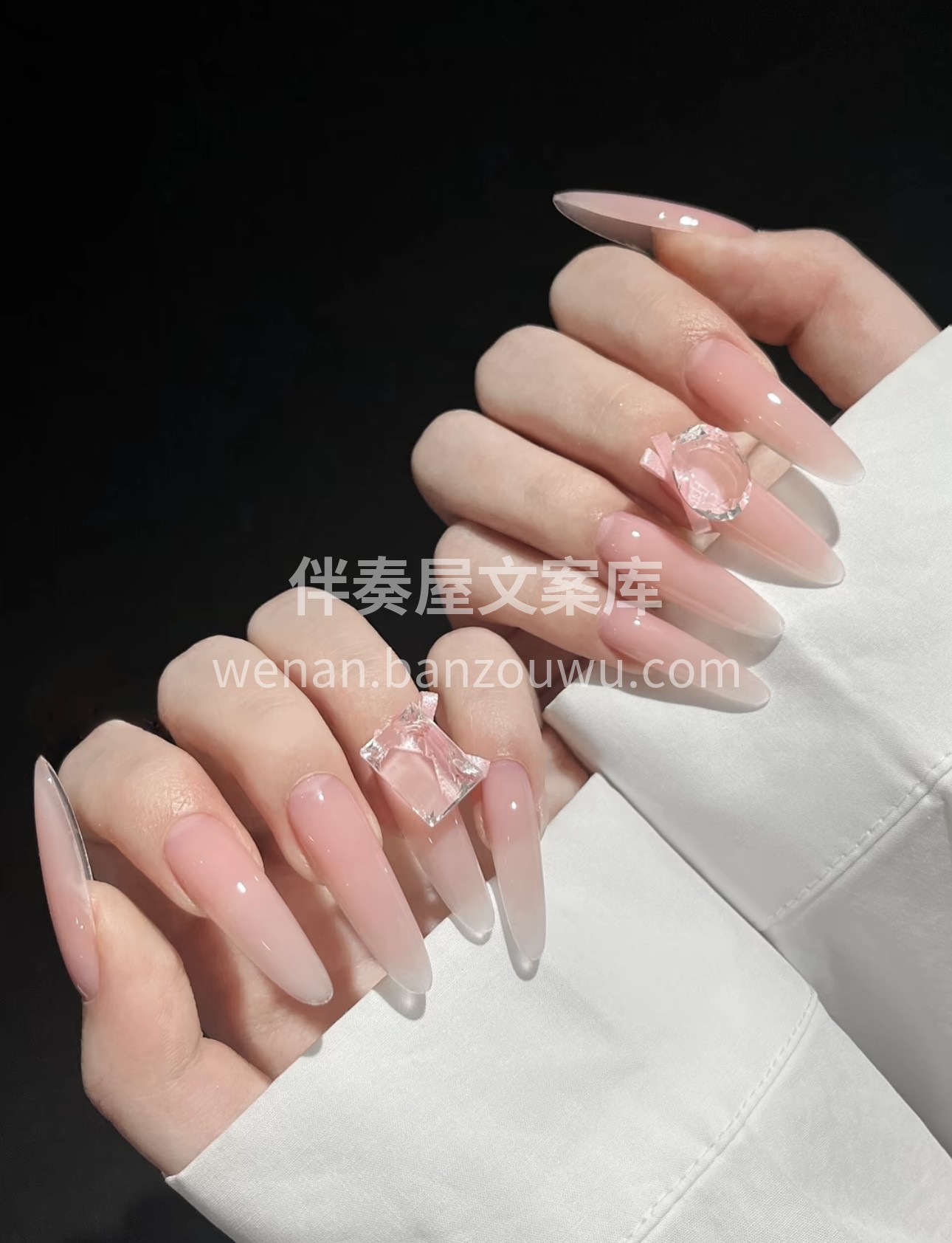 不是每个女人美甲都贴钻 再者我做美甲也不 配图1