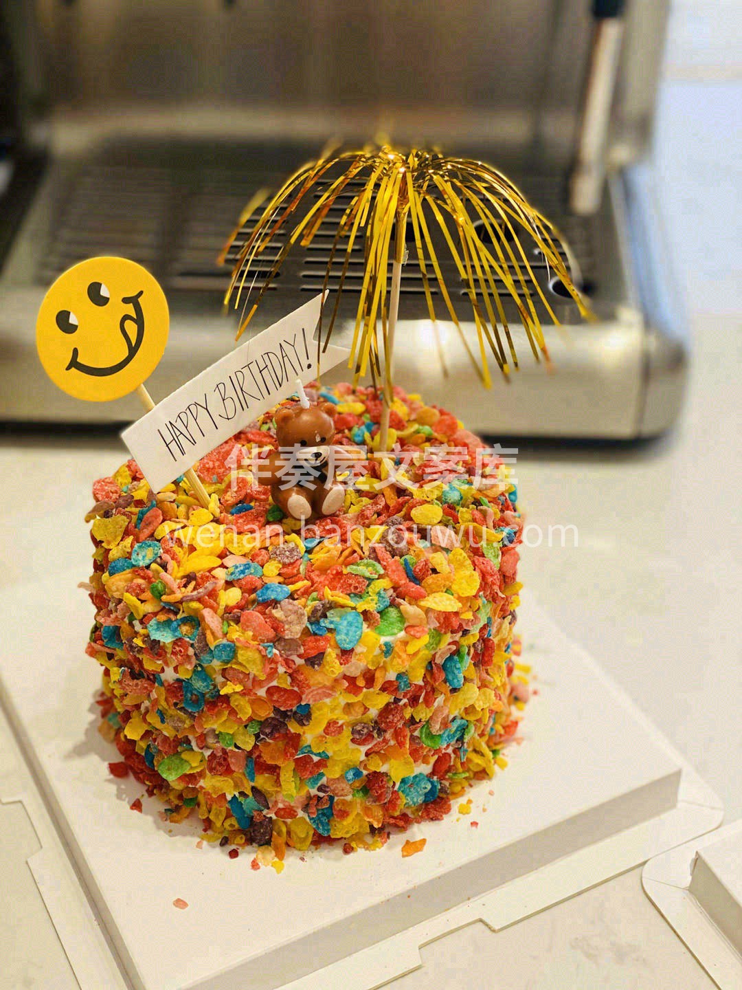 🌈网红五彩果味麦片蛋糕，美好的时光就要留 配图2