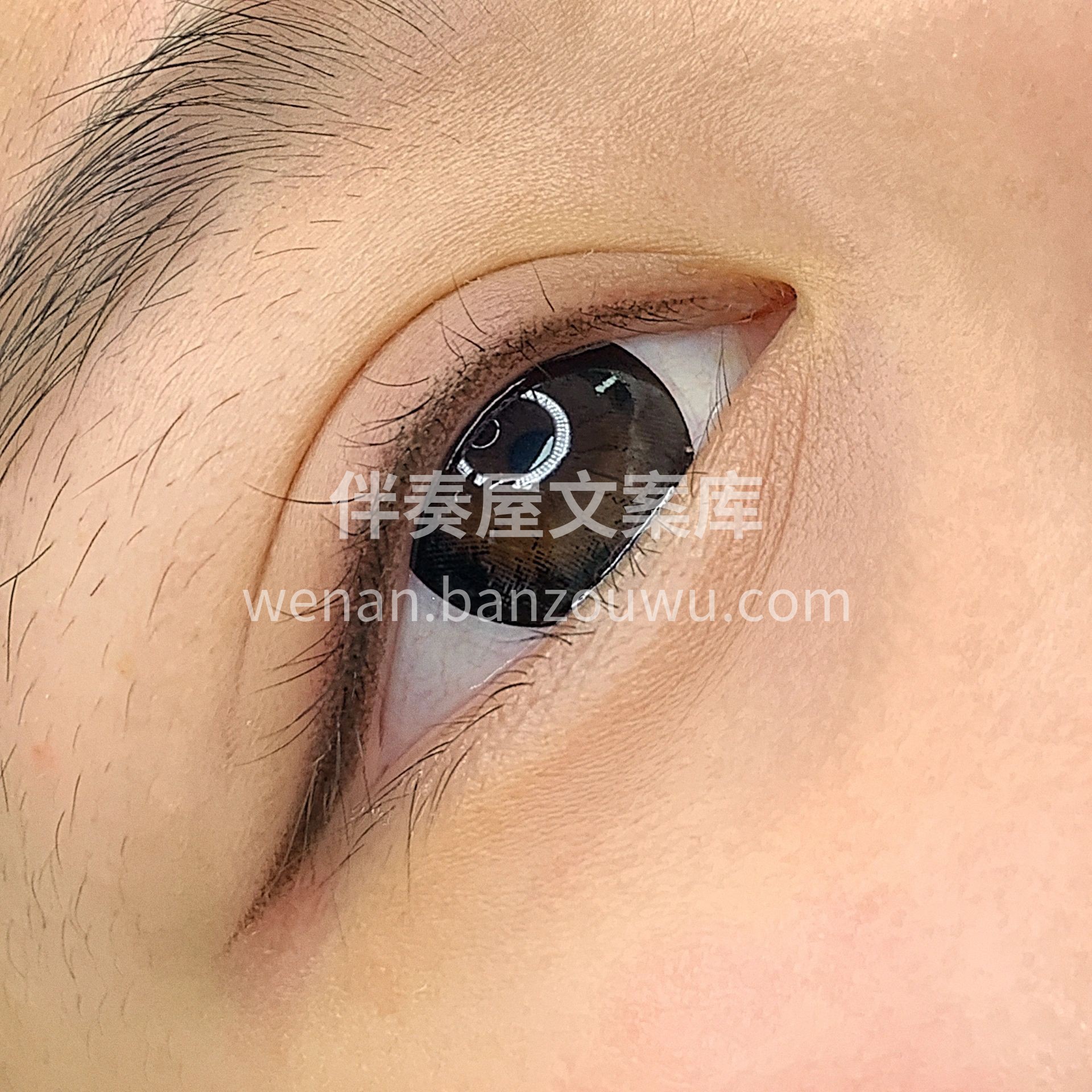 渐变的色阶处理，弱化轮廓. 让眼睛妆容精 配图2