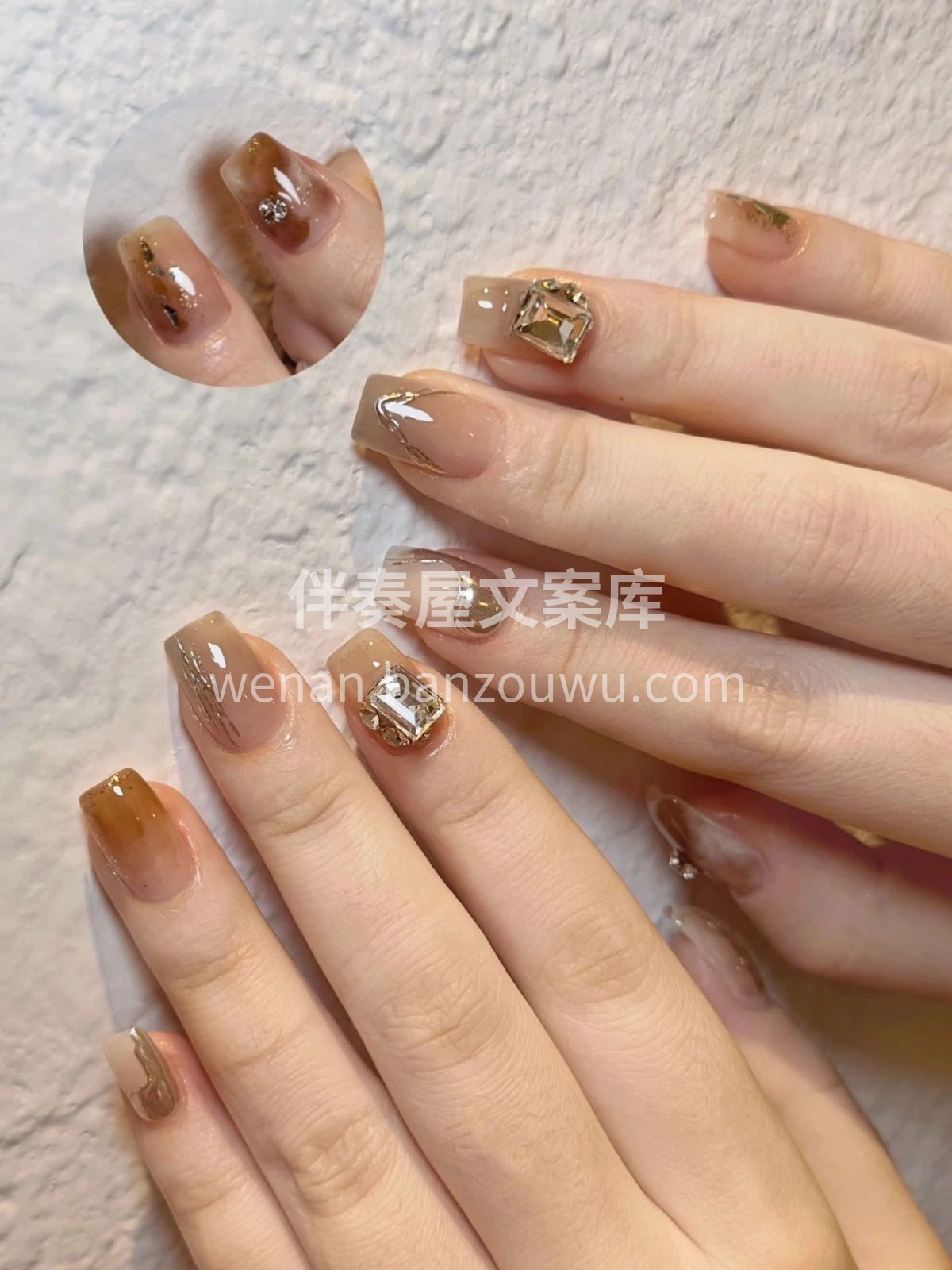 棕色系真的高级又显白💅 通透、温柔的晕染
