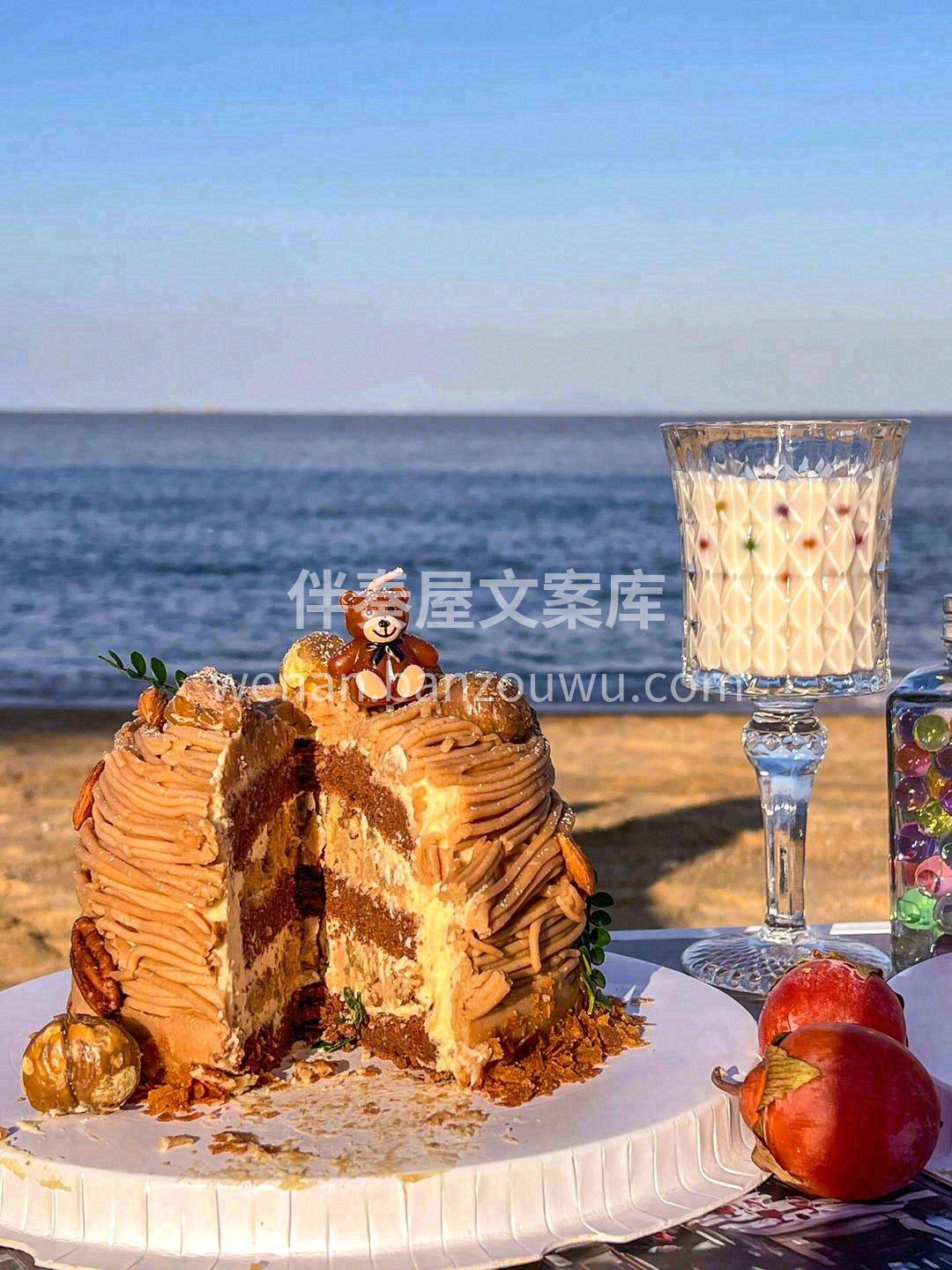 🍰栗子蛋糕的独特香气 入口甘甜，配一杯清 配图2