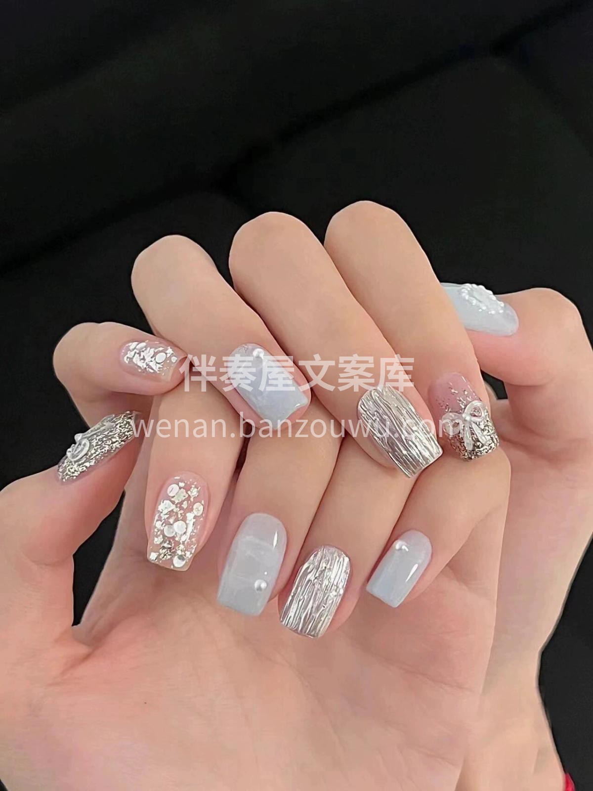 愉快的时候做个美甲~ 冬日很温柔人间也浪