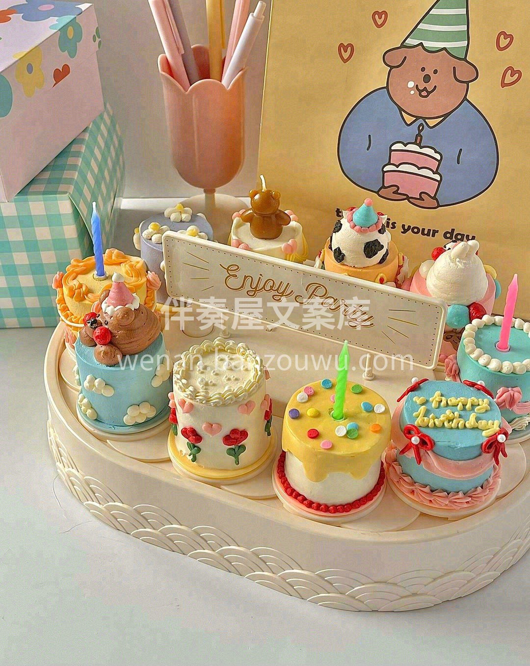 ꈍ◡ꈍ🍰+🕯=🎂 🍰甜甜的蛋糕祈盼美好🎊 配图2