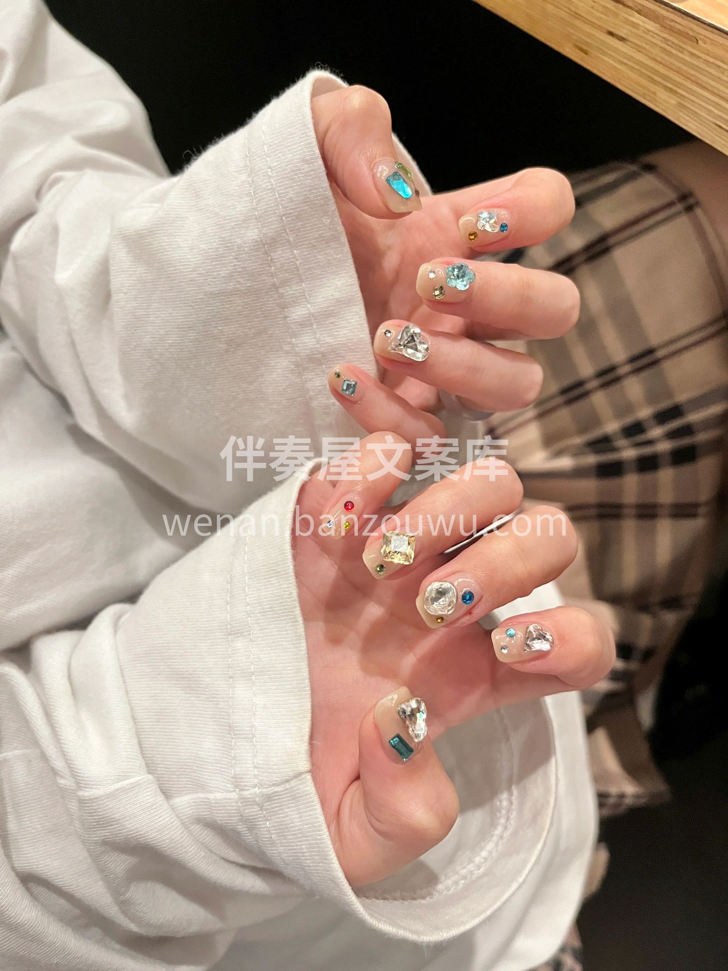 短甲天菜☁️ 小姐姐说终于也贴钻钻啦 好 配图2