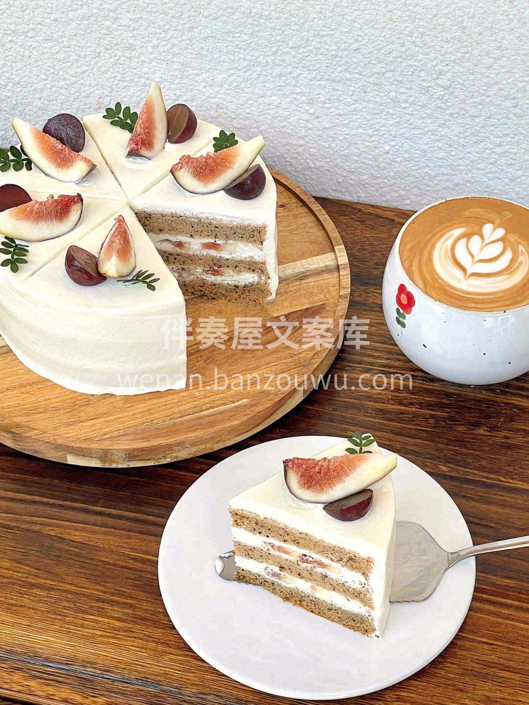 无花果蛋糕🍰，入口超级绵密☁️，在挤上厚 配图1