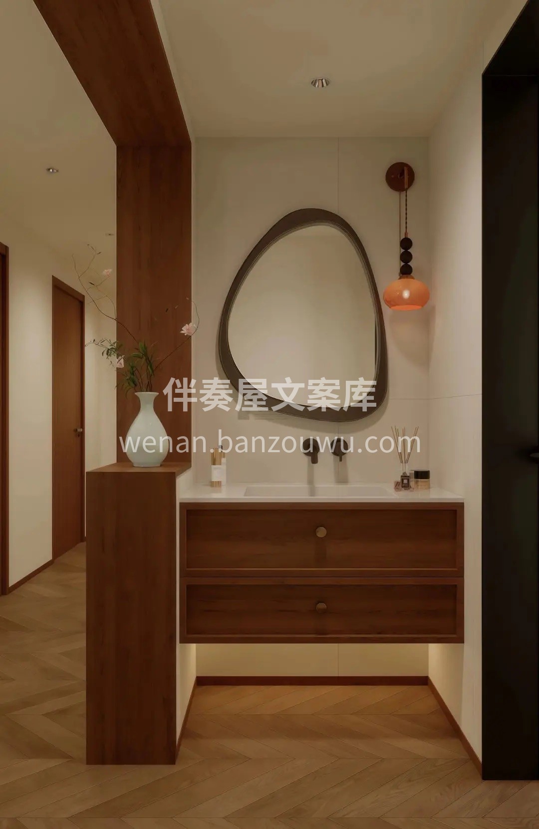 推门而入，宋韵自时‮深空‬处流淌。白墙如纸，勾勒空间留白；原 配图4