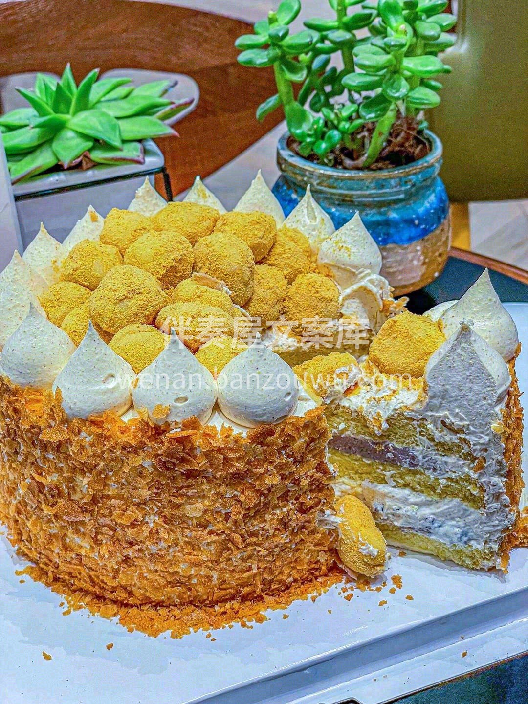 豆乳奶油蛋糕🎂 奶香与豆乳香浑然一体💫  配图1