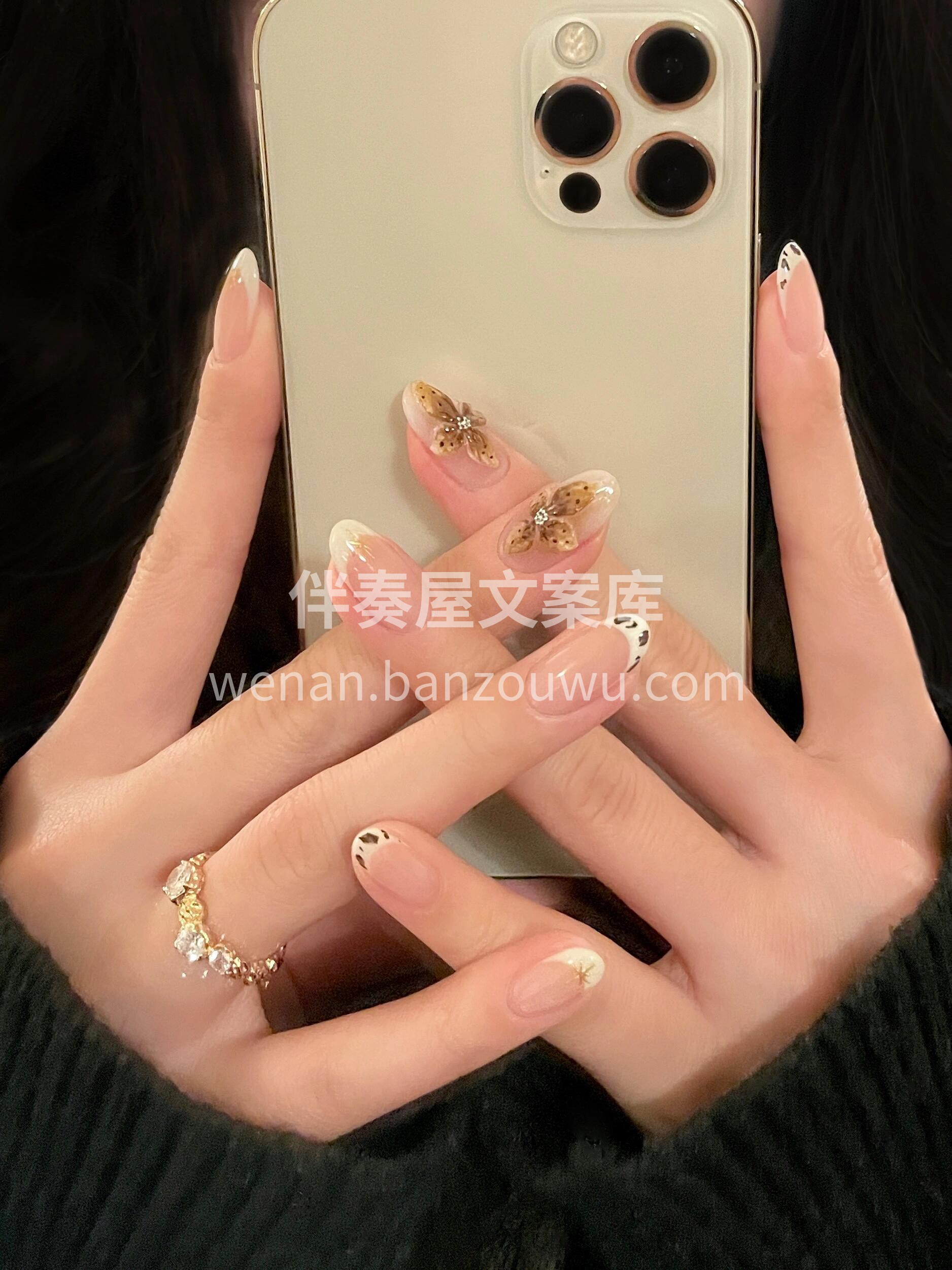被美晕啦 一路生花吧 开年第一幅美甲 太 配图3