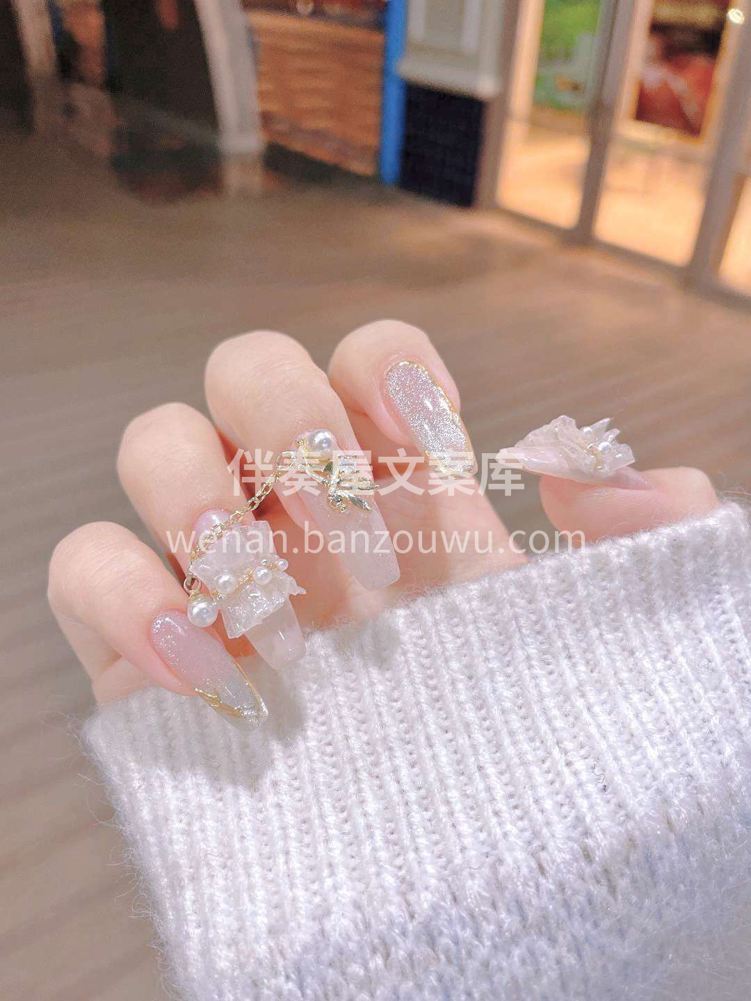 仙女小裙摆美甲✨ 真的超级美！啊啊！ 配图2