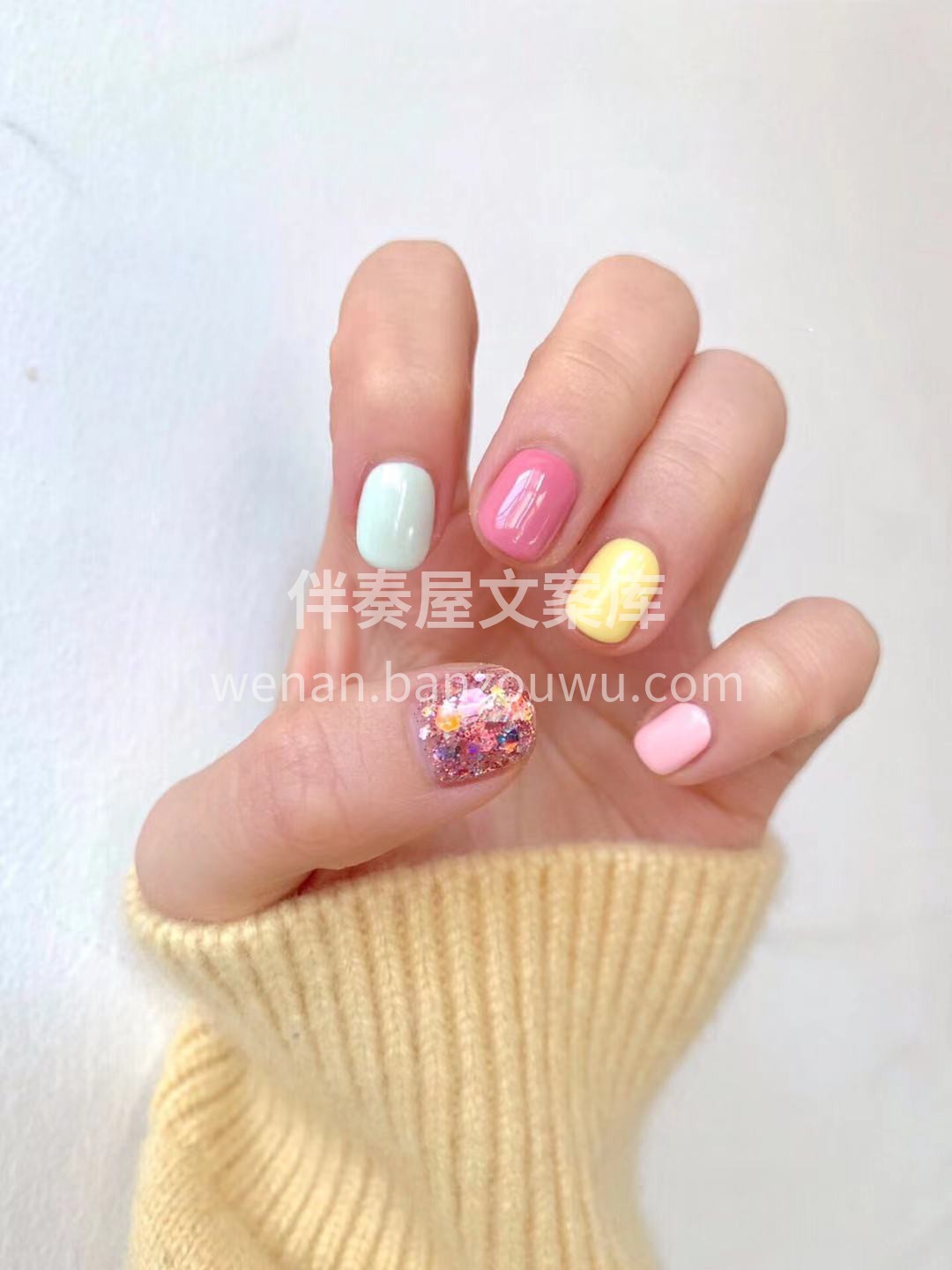 #今日份美甲# 感受生活的慢节奏 享受指 配图2
