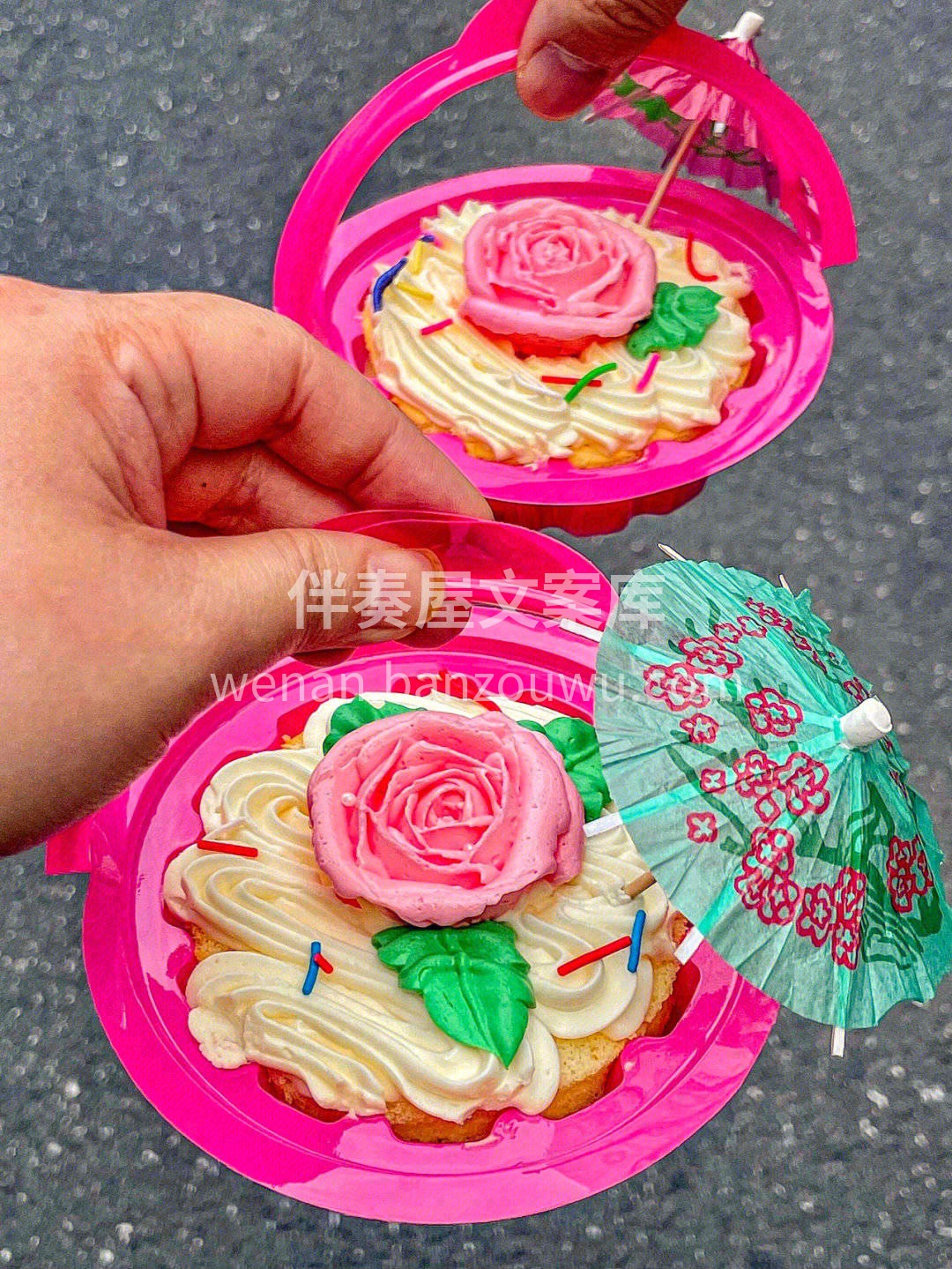 👉谁的童年没有吃过一个花篮蛋糕❓小的时候 配图1
