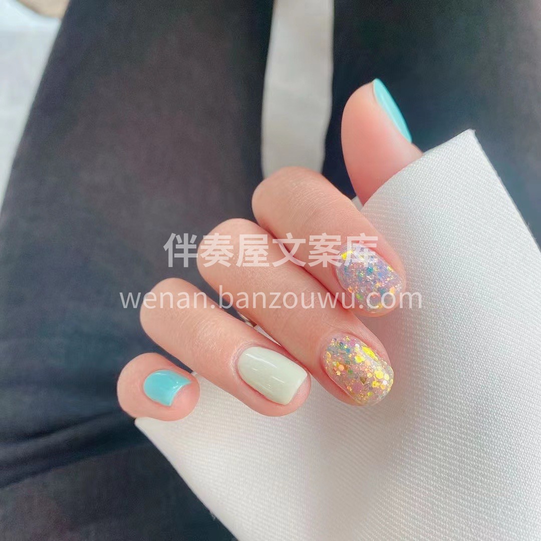 #今日份美甲# 色彩悄然绽放 指尖花开明 配图3