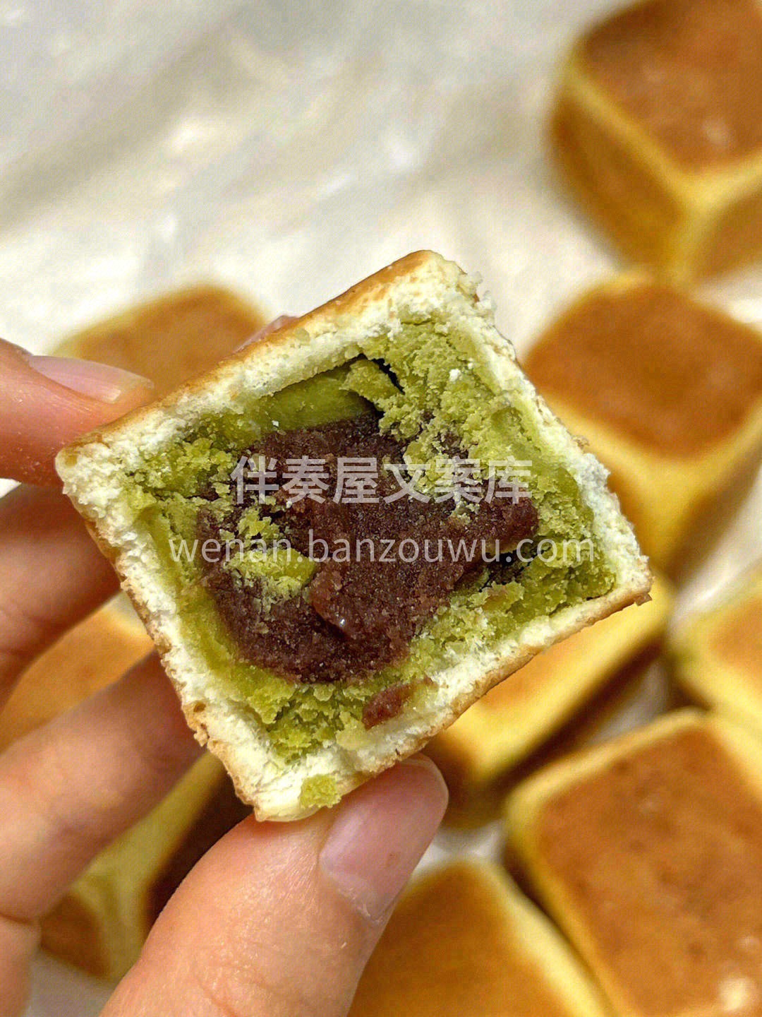 🌿清新的抹茶小方块怎能叫人不爱💕浓郁的抹 配图2