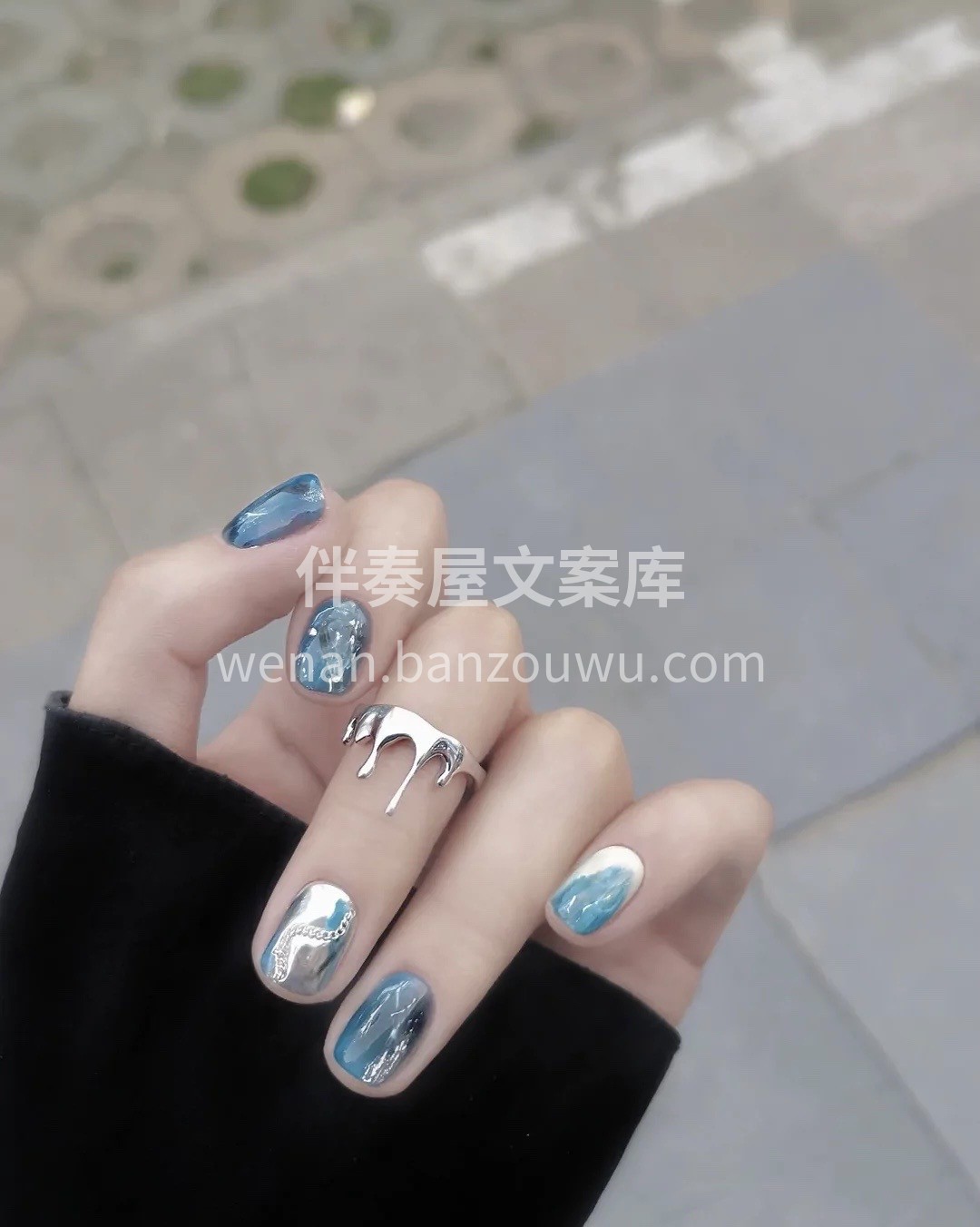 超显白中长款美甲 干干净净，安排吧！ 配图3