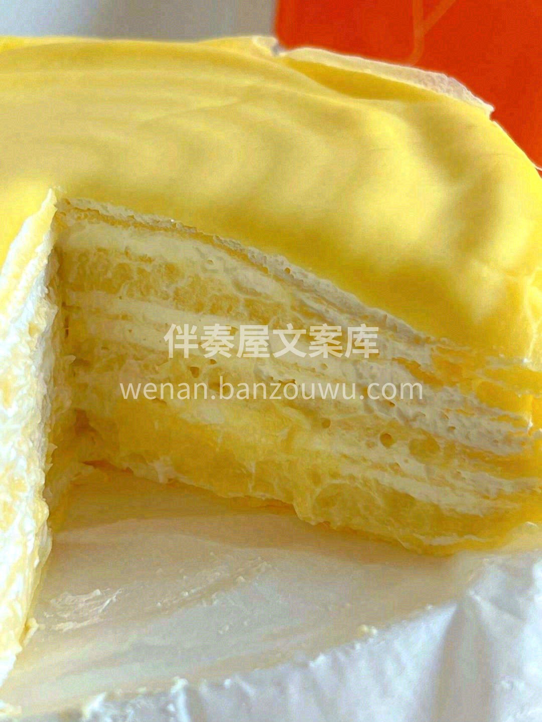 ✨金灿灿的榴莲果肉与纯白的奶油层层叠加🥞 配图3