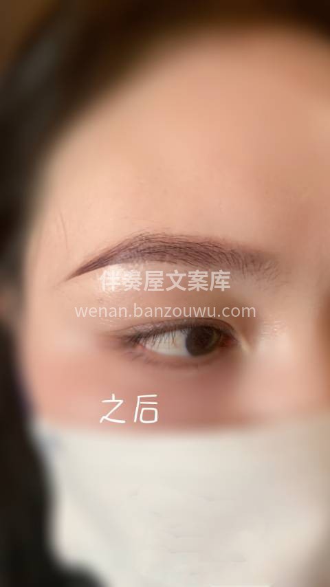 你做的不仅仅是一对眉毛 而是颜值的提升  配图1