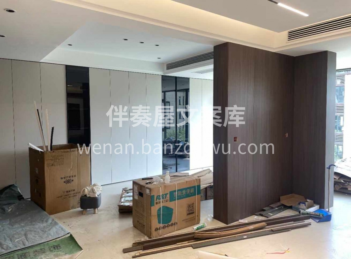 意式极简即将完工，落地实拍 ​虽做的半包 配图1