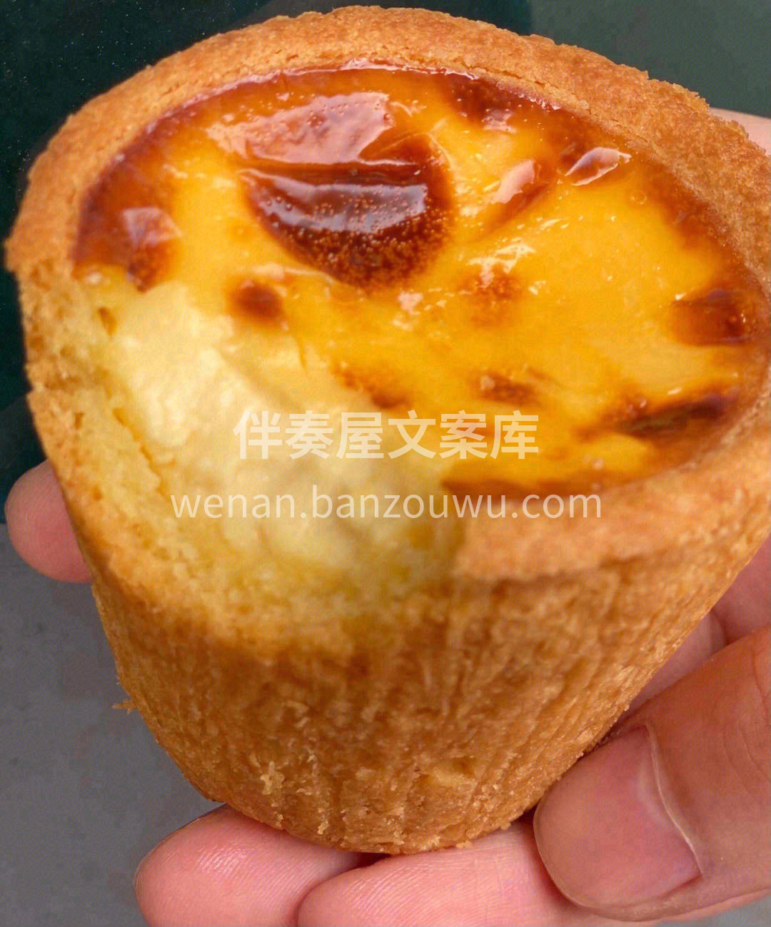 🍮软乎乎的口感，🍪曲奇挞底，厚蛋挞还是和 配图2