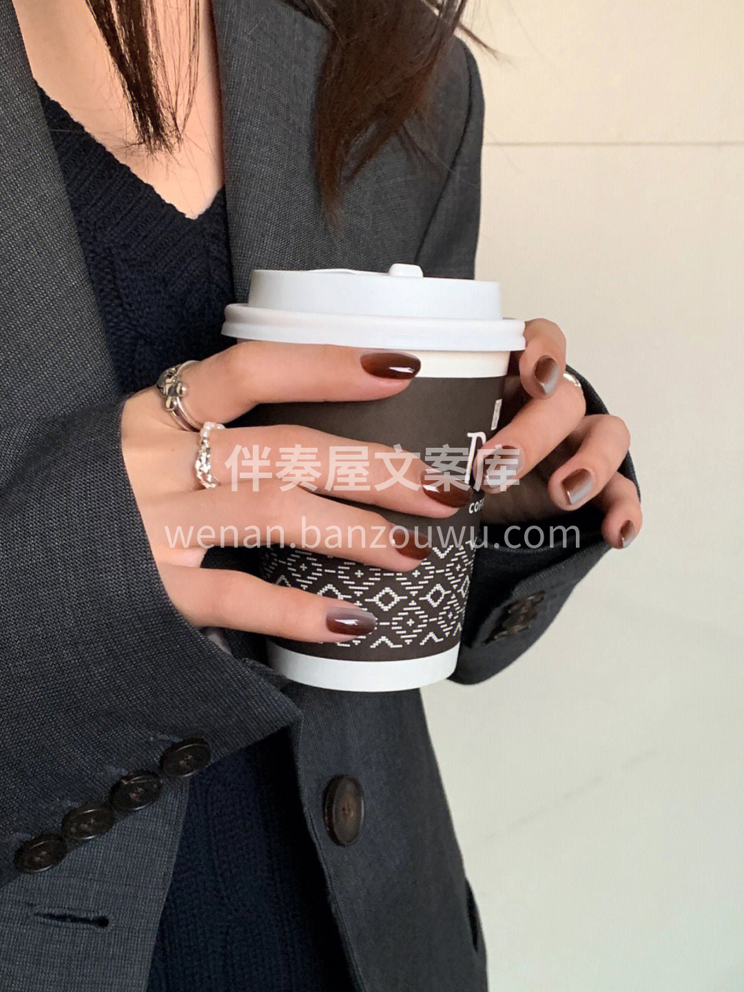 海盐焦糖配色☕️ 很高级的灰蓝色+很适合 配图1