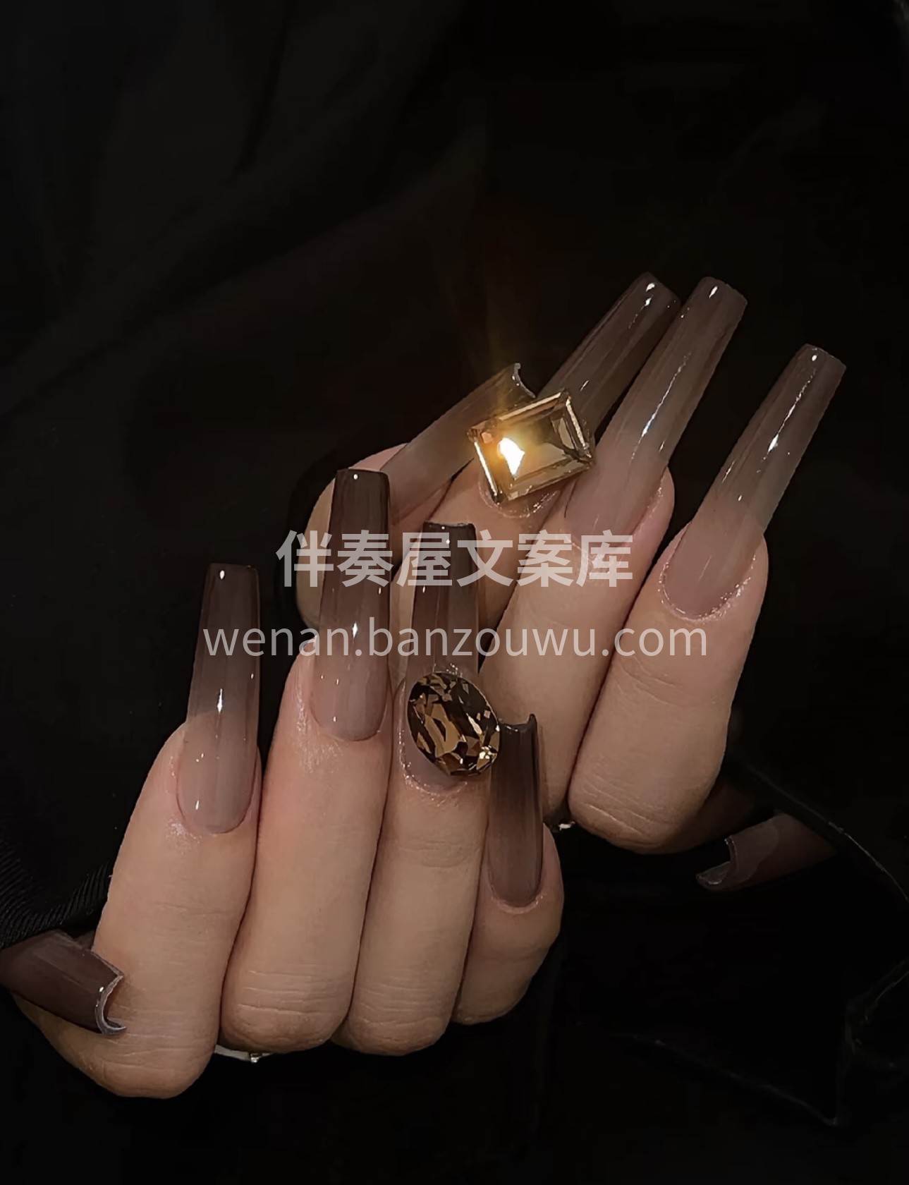 不是每个女人美甲都贴钻 再者我做美甲也不 配图2