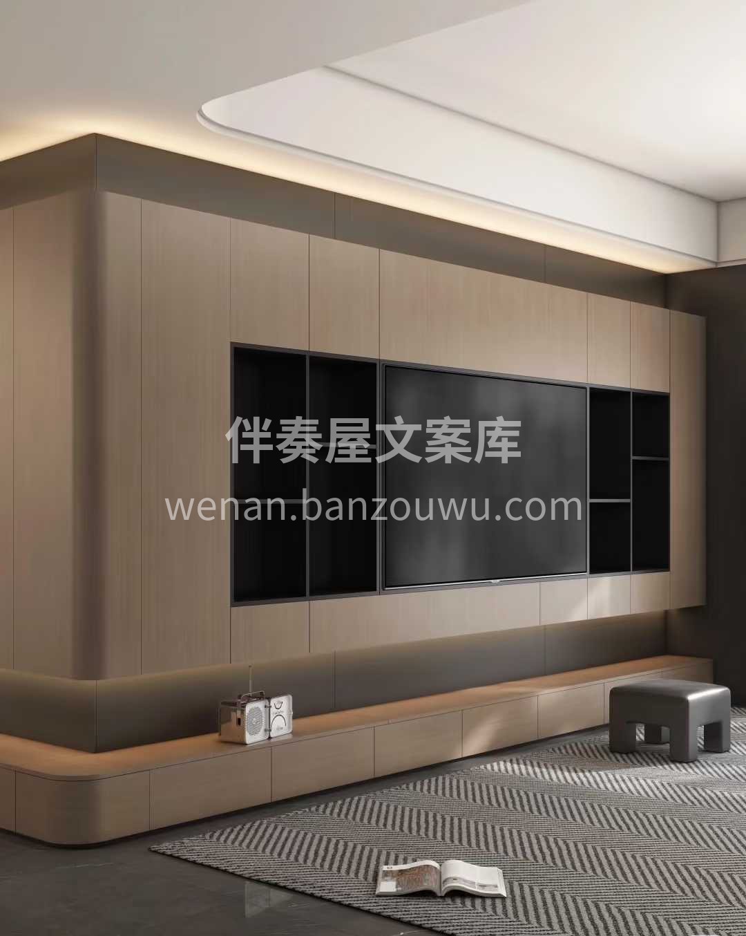 【美图分享】 拿捏了，超出片的电视背景墙 配图3