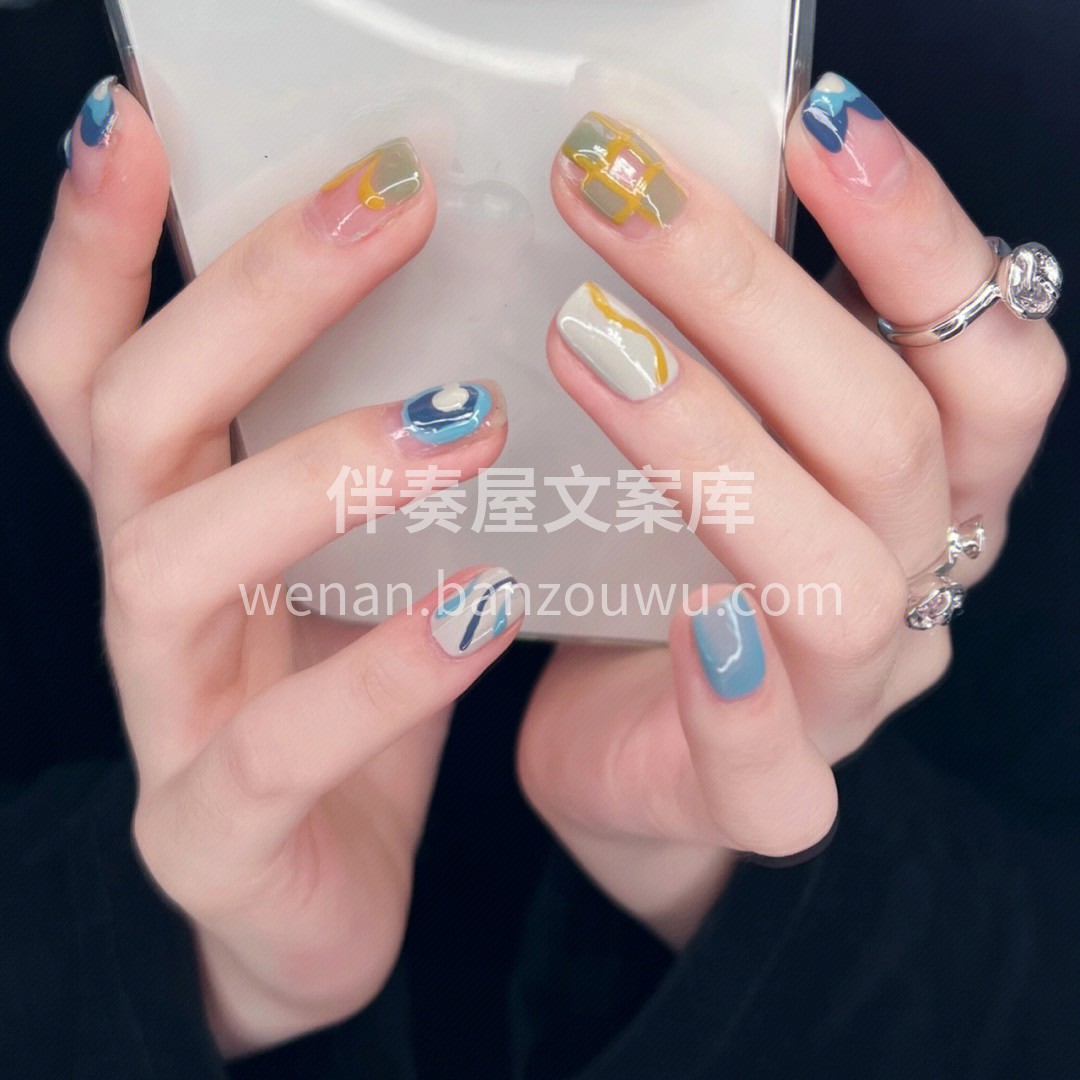 我把彩虹点缀在你指尖 只希余后生活多姿多 配图2
