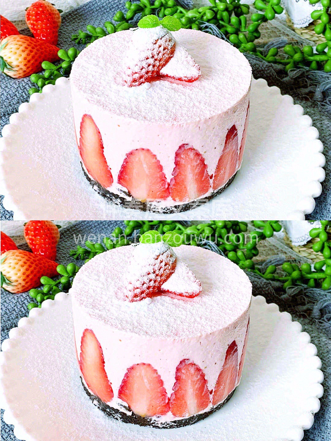 🤫没有甜甜の文案，只有甜甜の草莓蛋糕🍰做 配图2