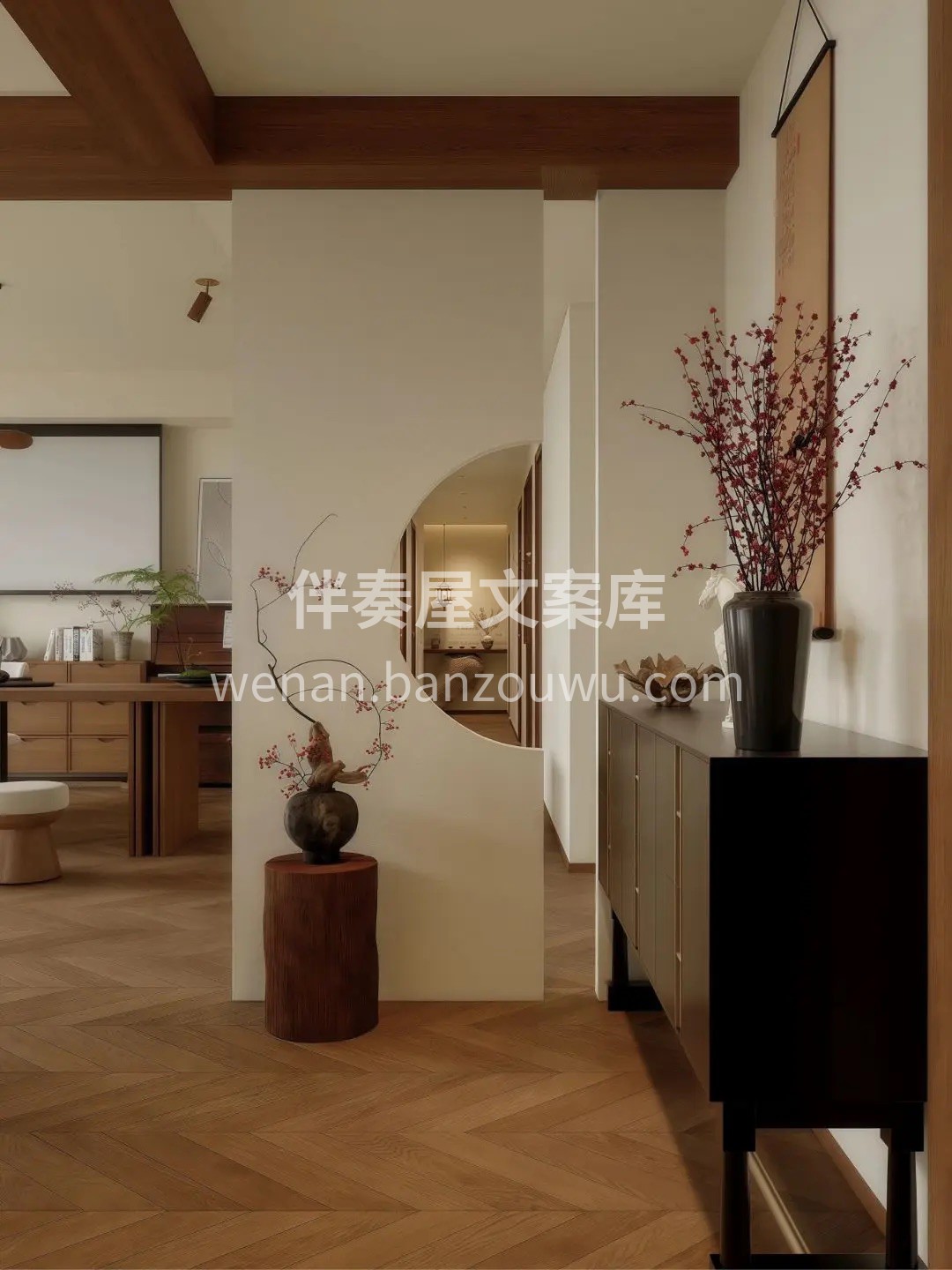 推门而入，宋韵自时‮深空‬处流淌。白墙如 配图3