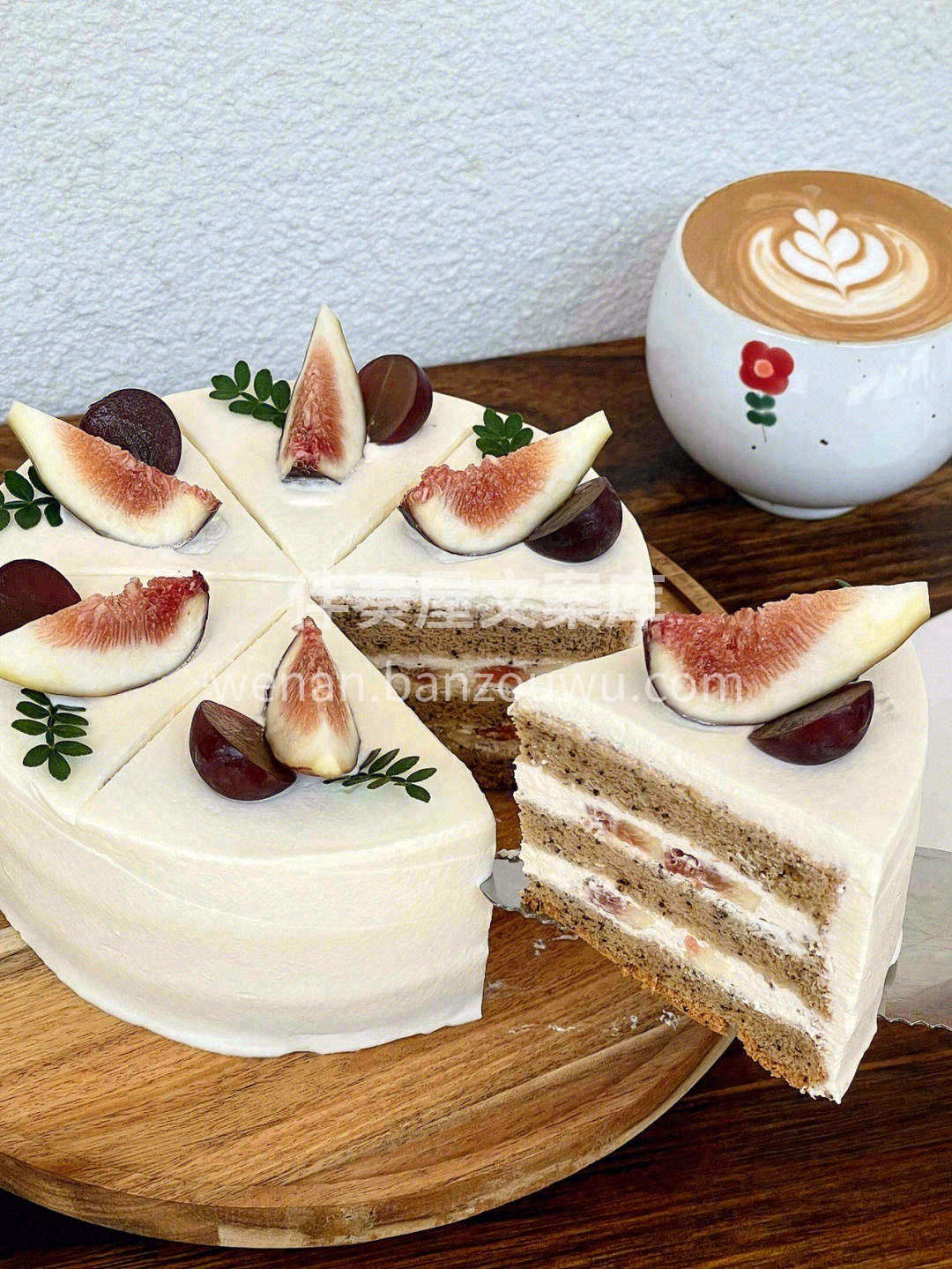 无花果蛋糕🍰，入口超级绵密☁️，在挤上厚 配图2