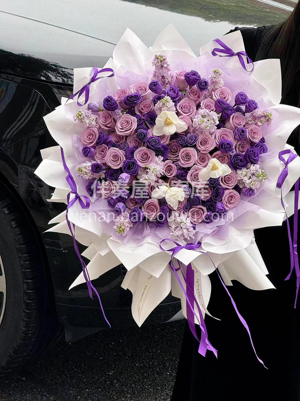 海洋之歌玫瑰花束💜 冷艳又高级 💃完全是 配图2
