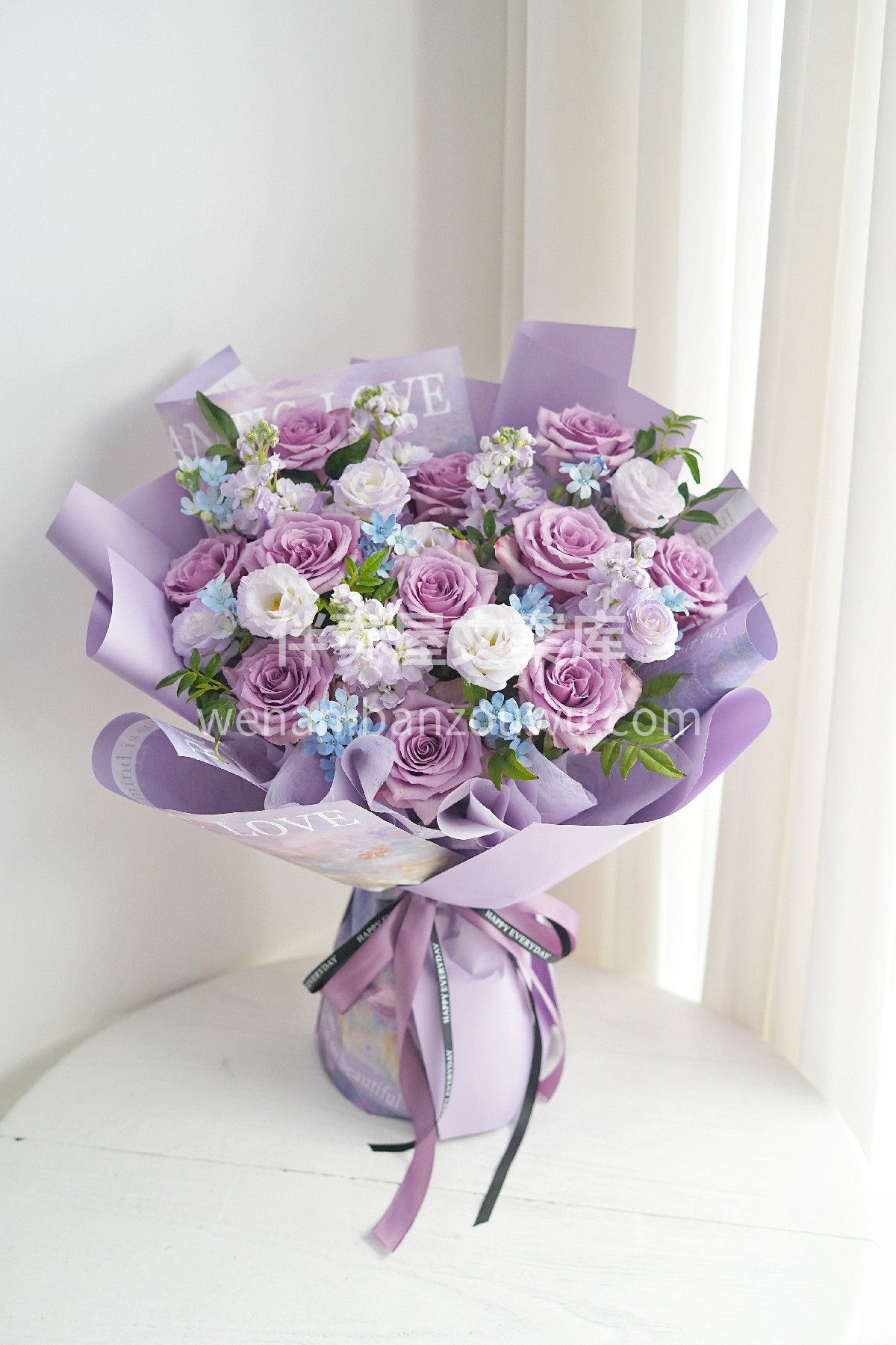 紫霞仙子混搭花束💐 纯真浪漫 💜为爱不顾一切 一世所爱 一生 配图1