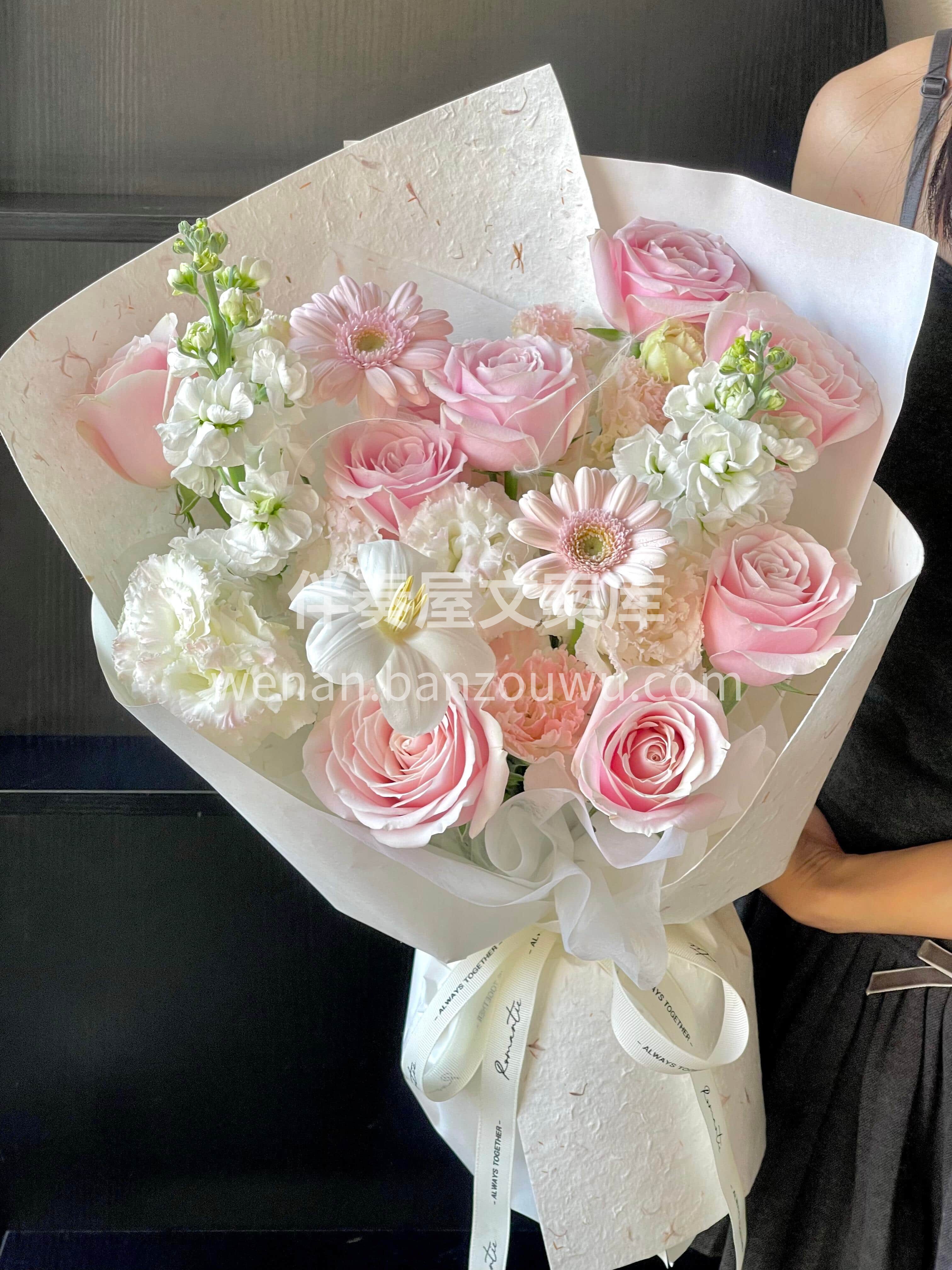 粉白色💕温柔花束 世界因为粉色而美丽🌸你因为粉色而更加迷人🌷 配图3