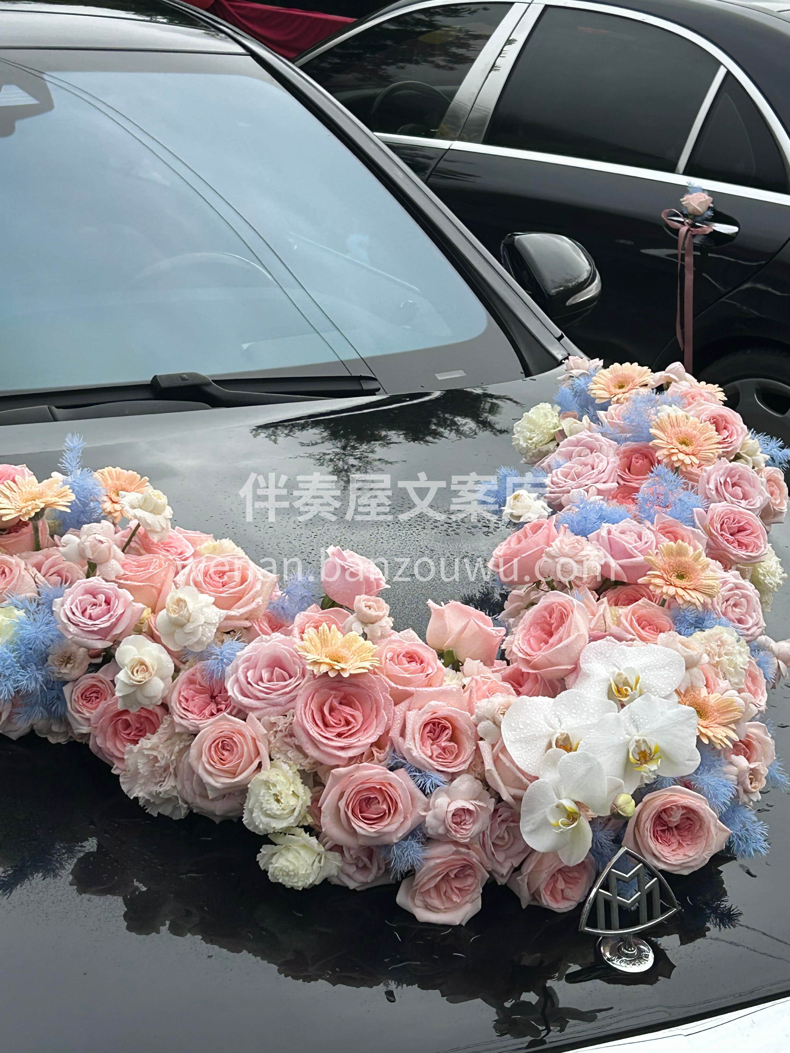 💙🌸蓝粉婚车🚗 温柔与浪漫撞个满怀🌷 开启双向奔赴的新旅程🫧 配图2