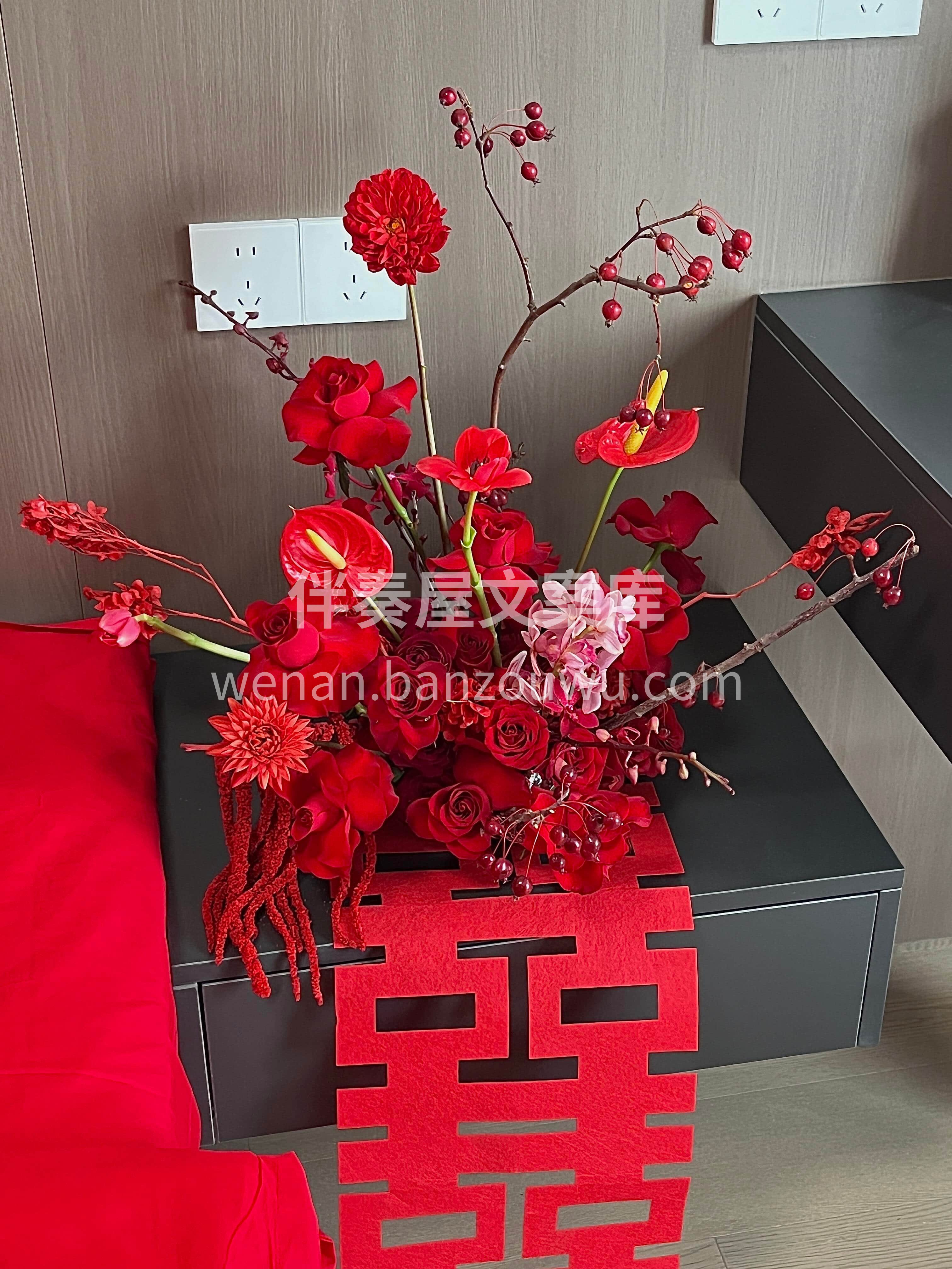 ❤️这样的婚房布置也太好看了吧🙃 喜庆又出片❤️氛围感满满🔴 配图6