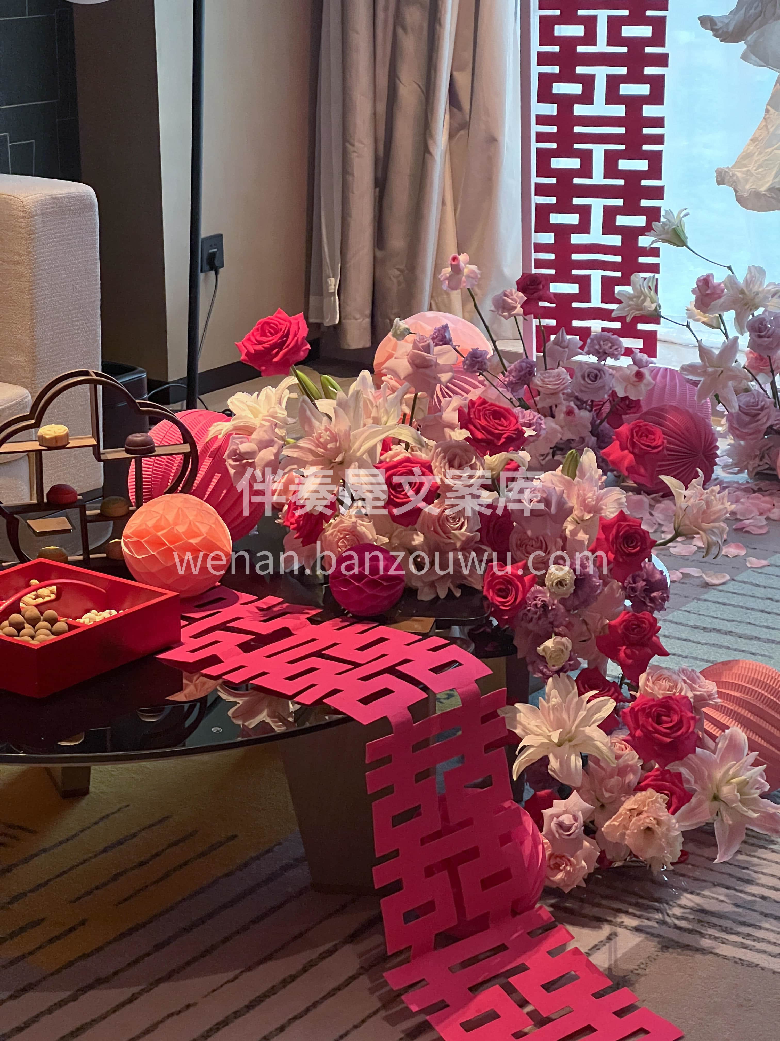 谁能拒绝玫粉色系的婚房🌸 温柔又明艳的色调铺满房间🌷每一张照 配图3