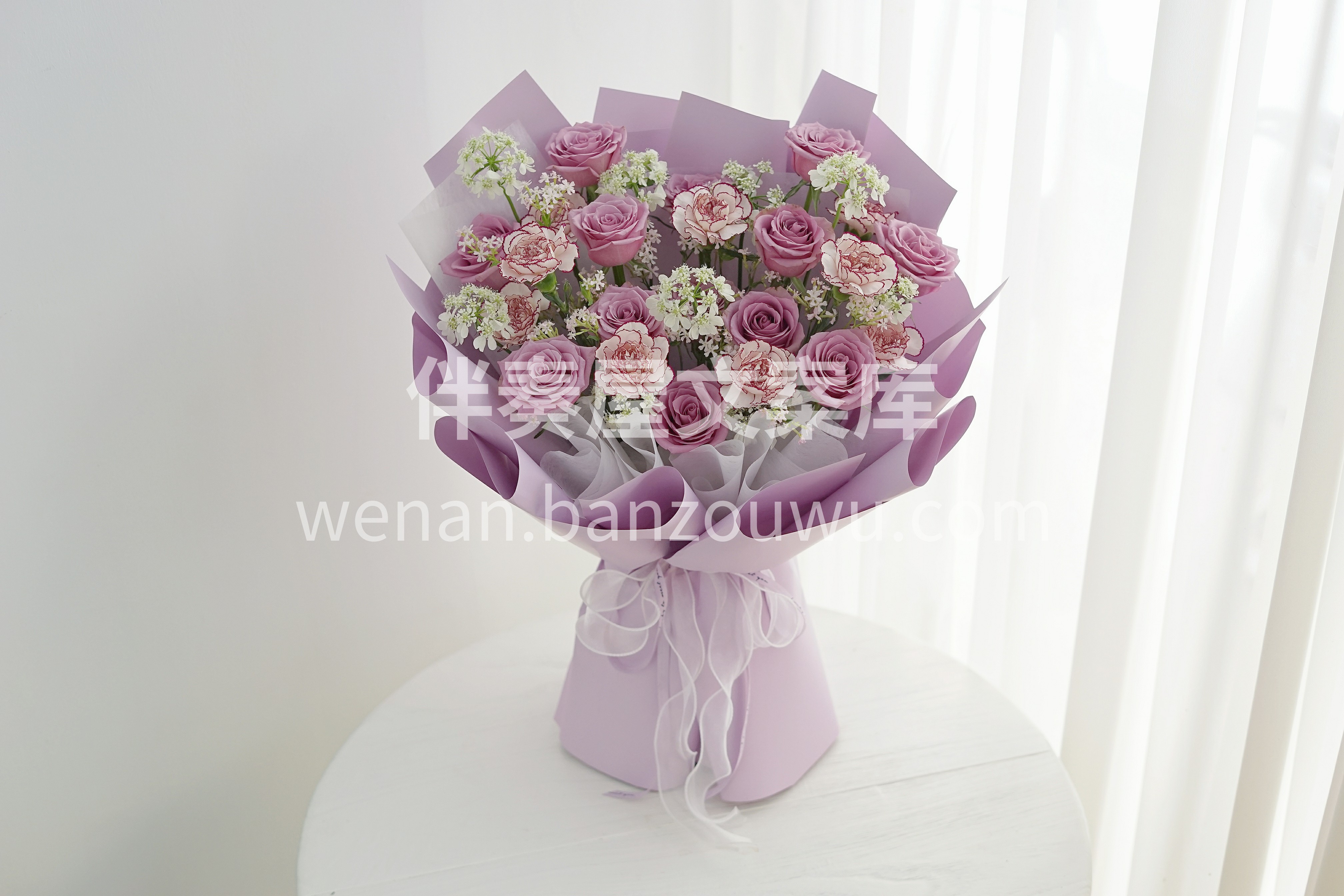 💜紫色系混搭花束💜 用自己喜欢的方式 给 配图2