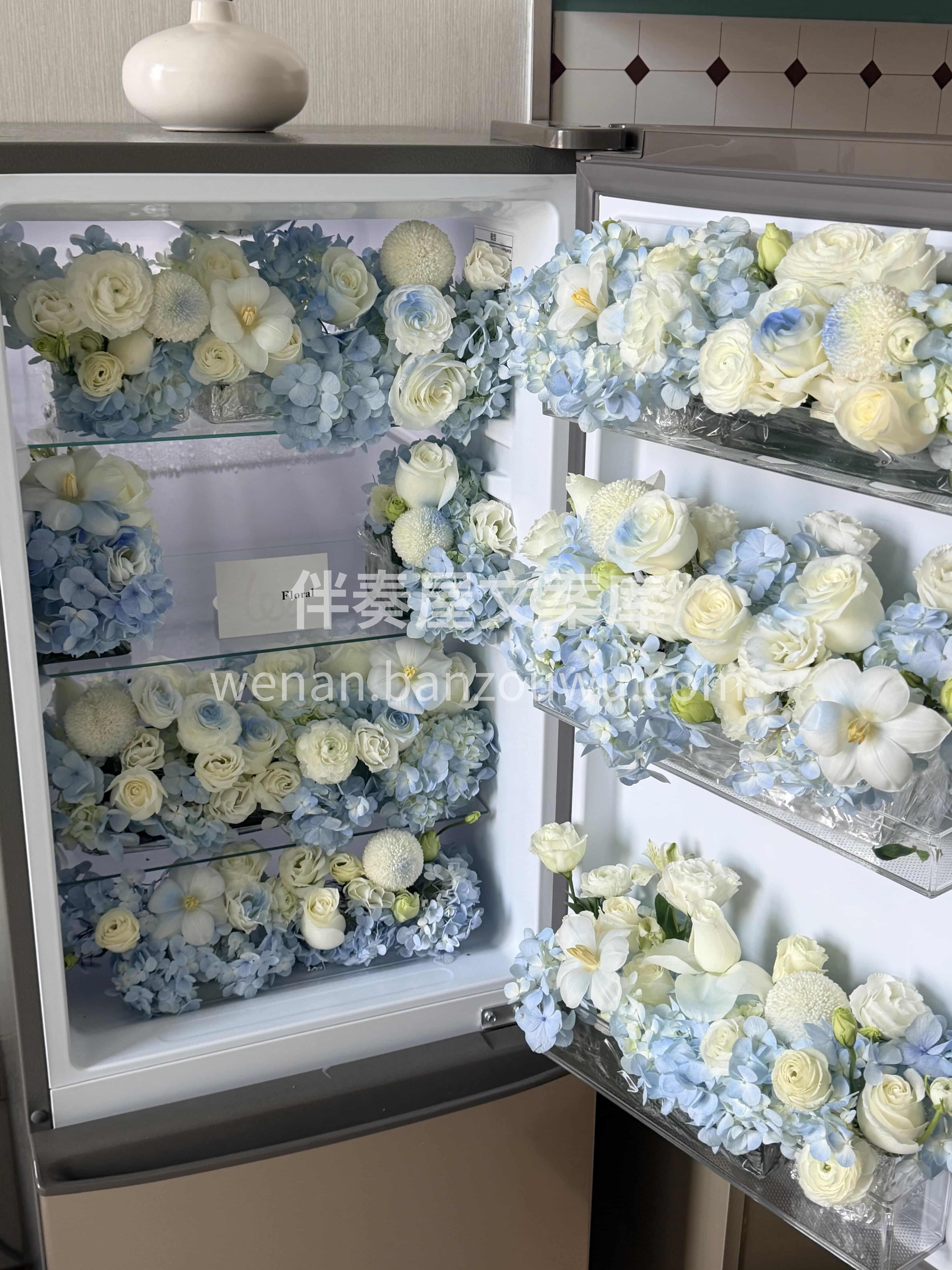 解锁冰箱新用法🫧鲜花入住❄️ 让日常的柴米油盐🌟也沾染上花香 配图3