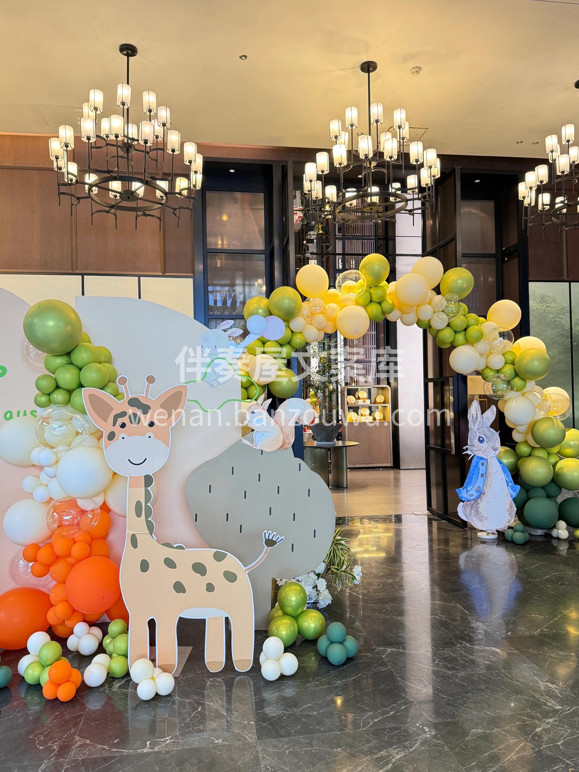 宝宝百日宴气球布置🎈 👶宝宝的第一百天 一定要仪式感满满🎉  配图2