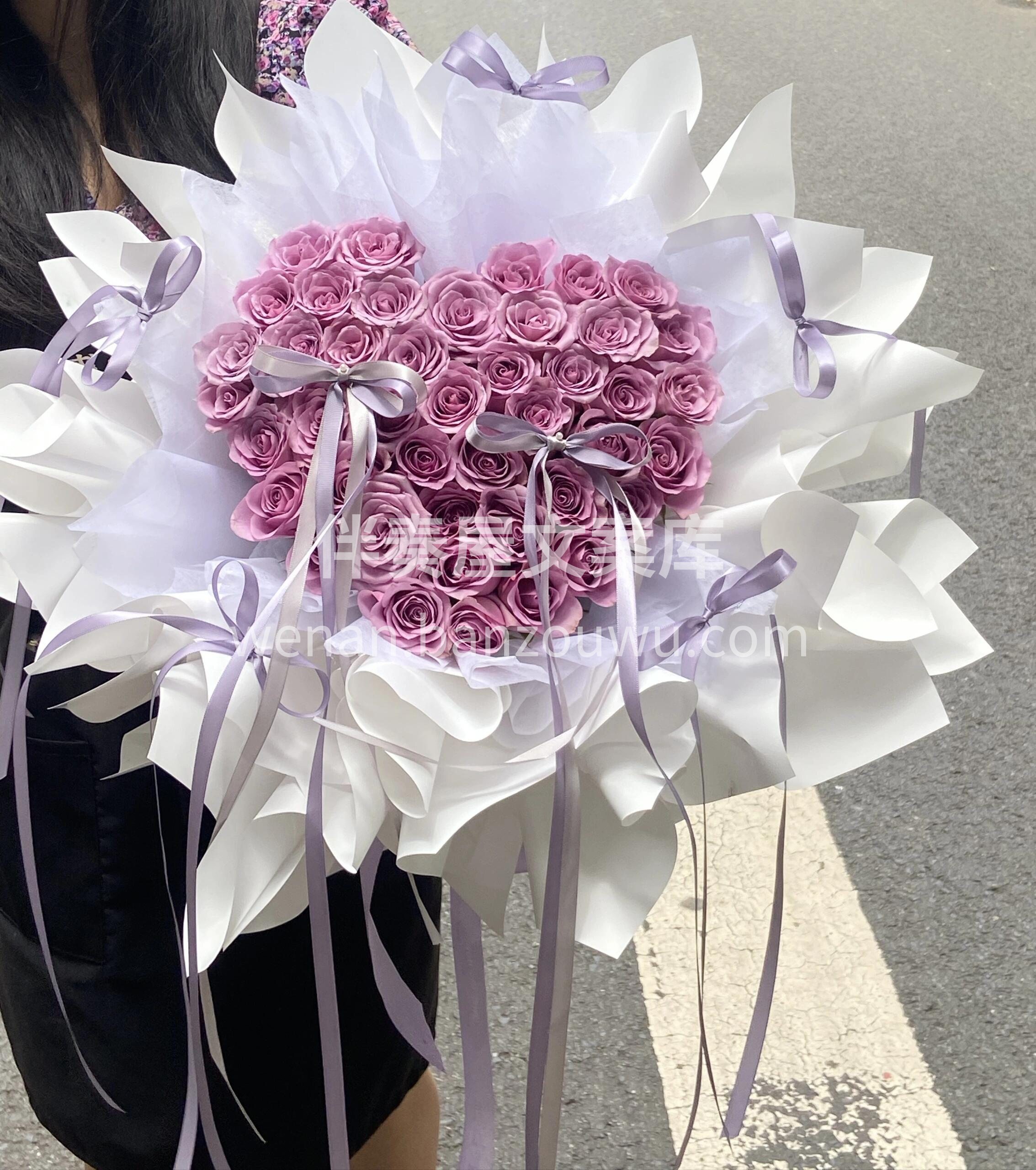 💜紫霞仙子爱心花束 先感受到幸福 才能看 配图1