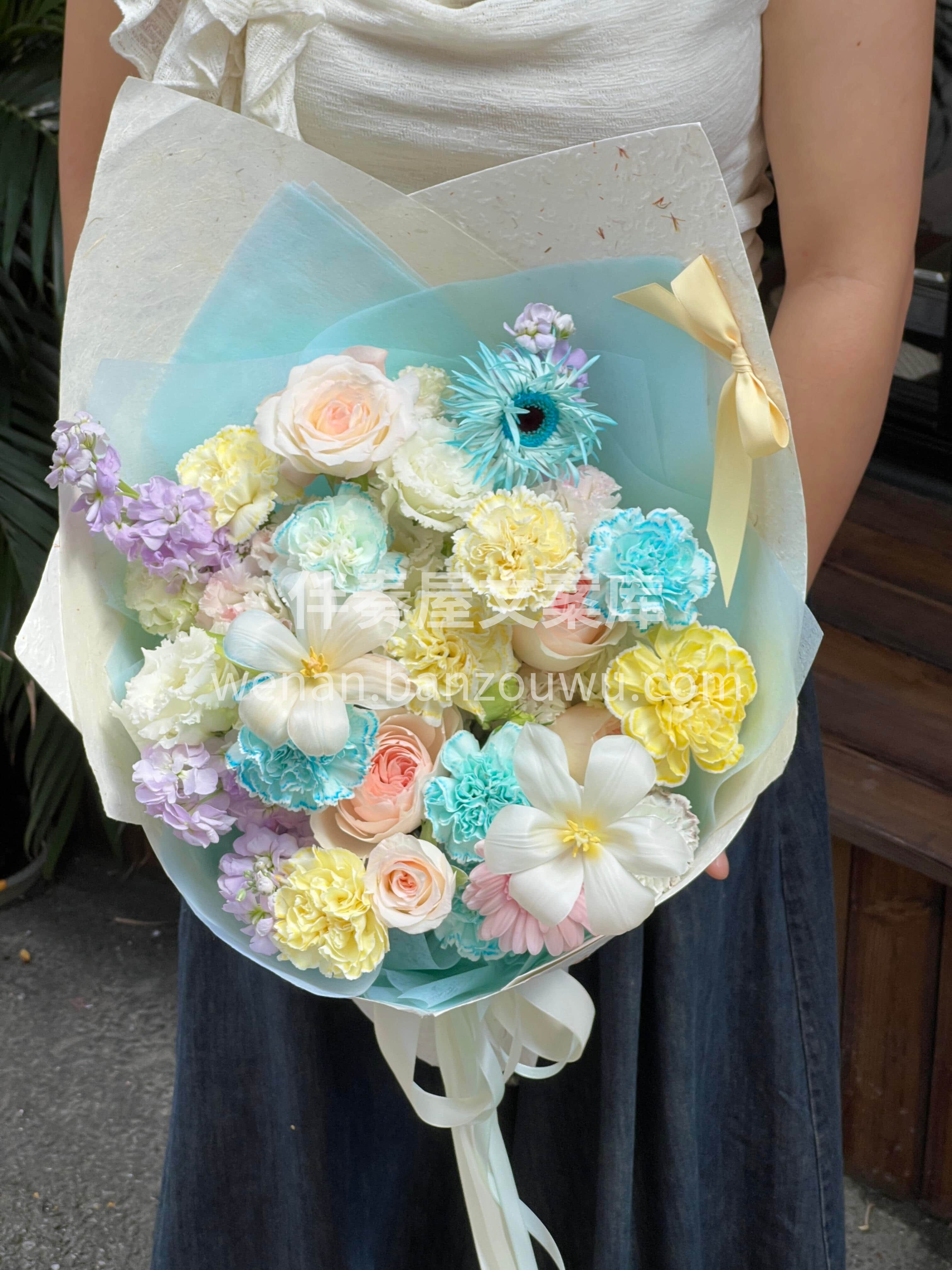 疲惫的生活🌷总要有一些温柔的颜色💛 蓝色🦋能给你疲惫的生活带 配图1